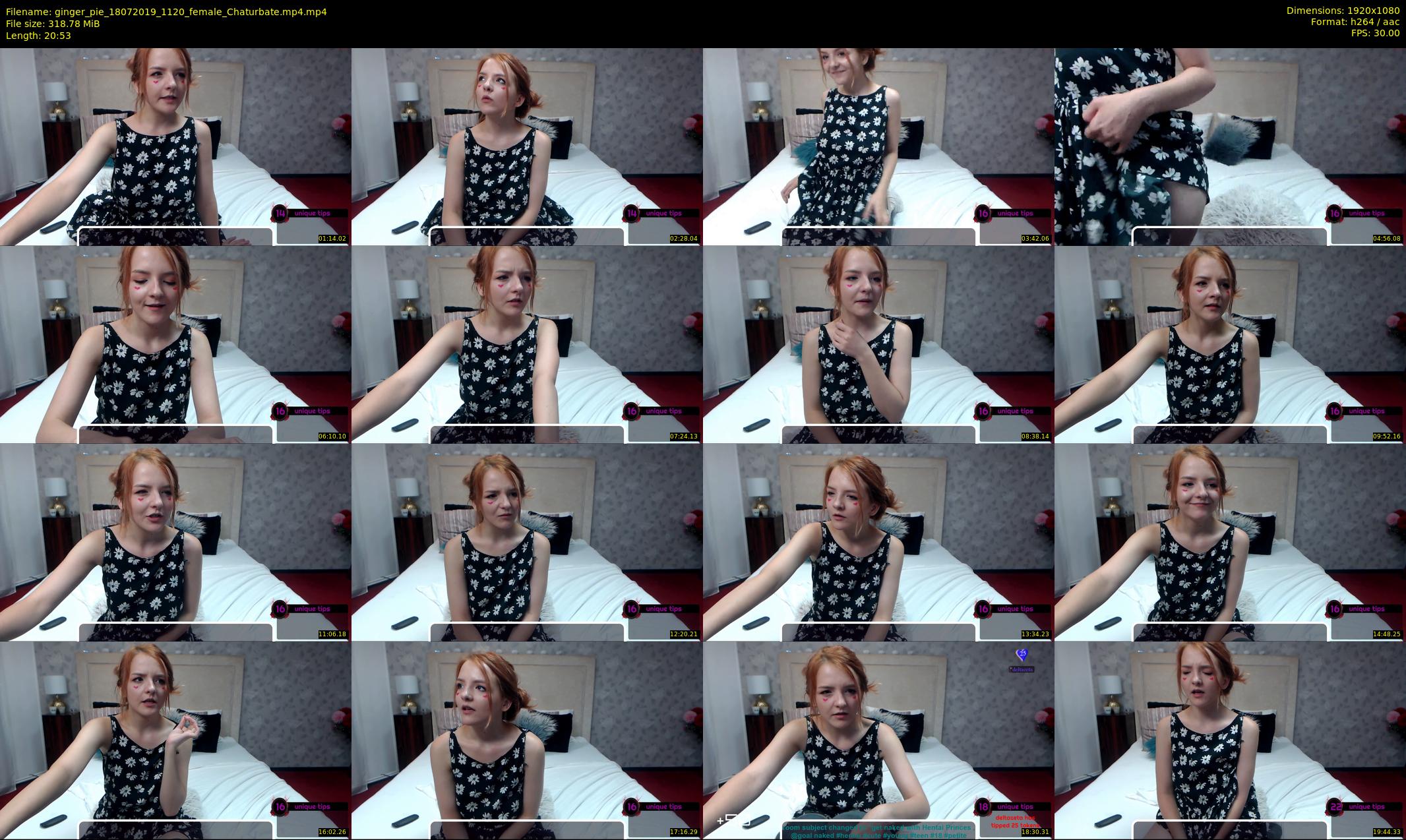 ginger_pie — 21 minute Chaturbate female cam show recording, 1080p, Jul 18, 2019