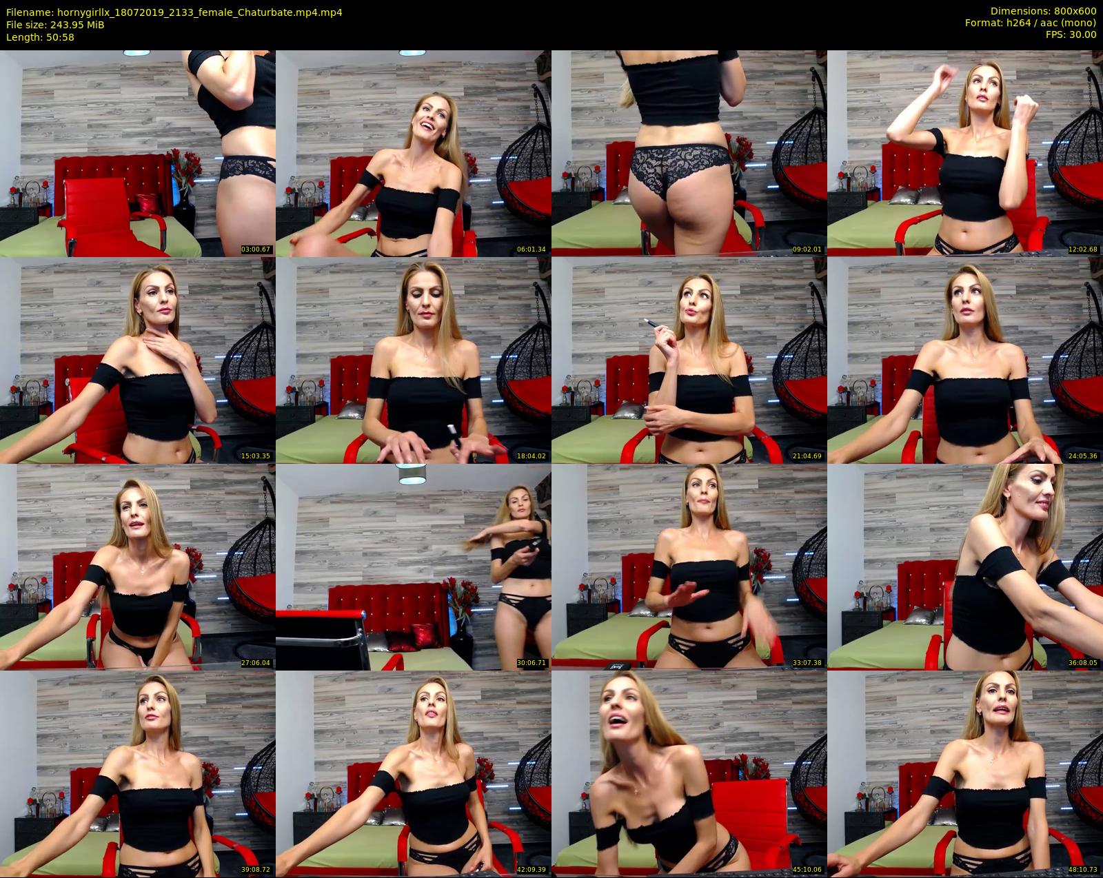 hornygirllx — 51 minute Chaturbate female cam show recording, 480p, Jul 18, 2019