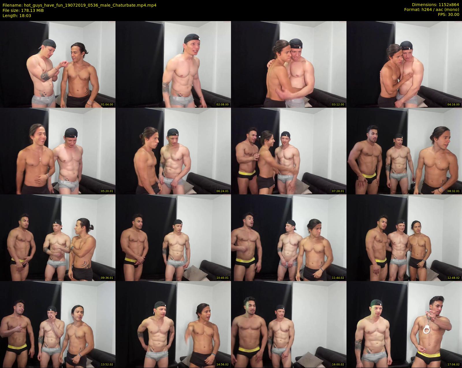hot_guys_have_fun — 19 minute Chaturbate male cam show recording, 720p, Jul 19, 2019