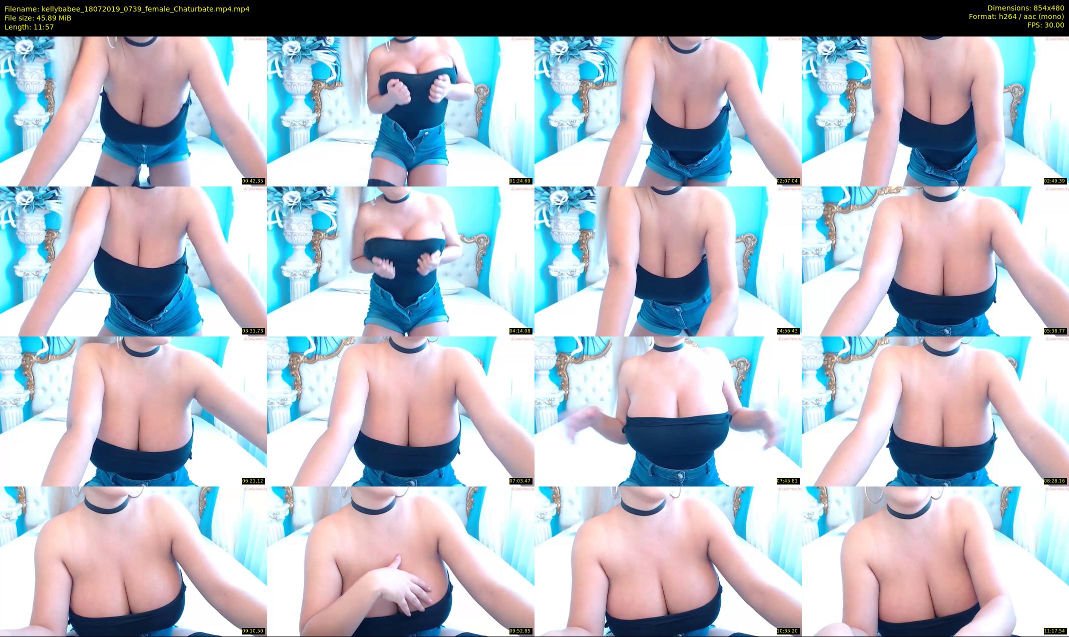 kellybabee — 12 minute Chaturbate female cam show recording, 480p, Jul 18, 2019