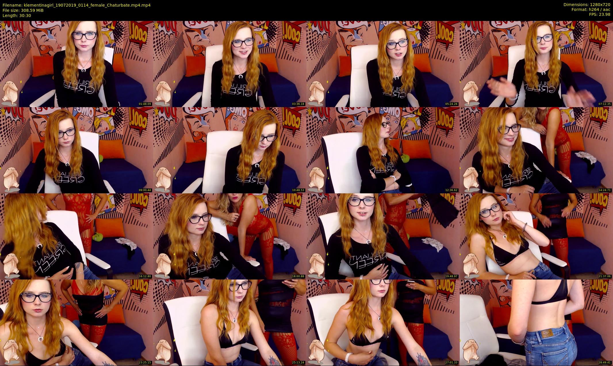 klementinagirl — 31 minute Chaturbate female cam show recording, 720p, Jul 19, 2019