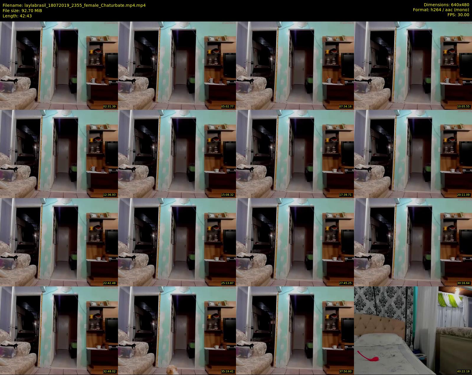 laylabrasil — 43 minute Chaturbate female cam show recording, 480p, Jul 18, 2019
