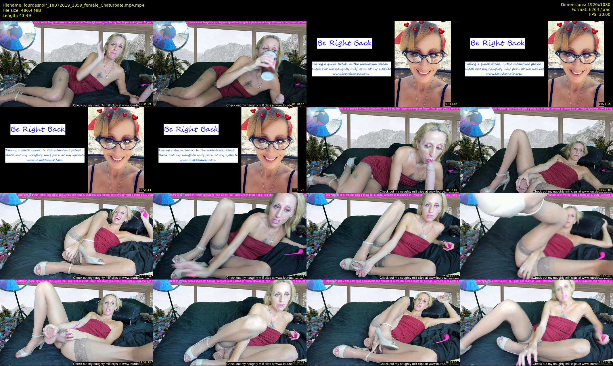 lourdesnoir — 44 minute Chaturbate female cam show recording, 1080p, Jul 18, 2019