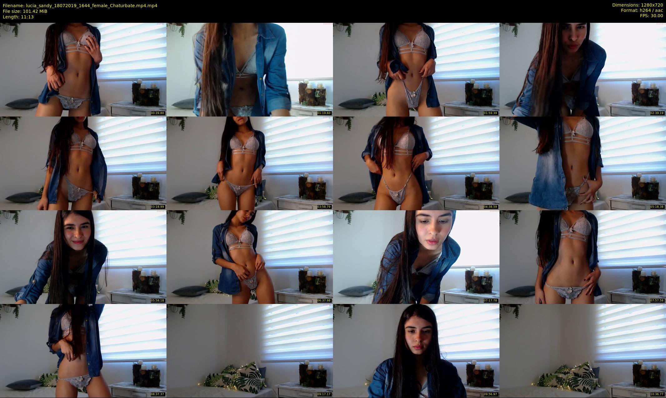 lucia_sandy — 12 minute Chaturbate female cam show recording, 720p, Jul 18, 2019