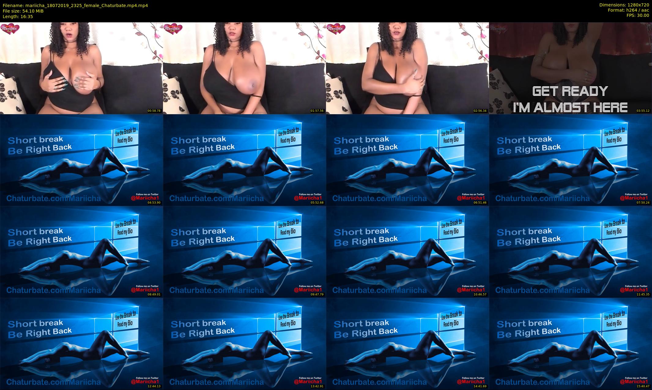 mariicha — 17 minute Chaturbate female cam show recording, 720p, Jul 18, 2019