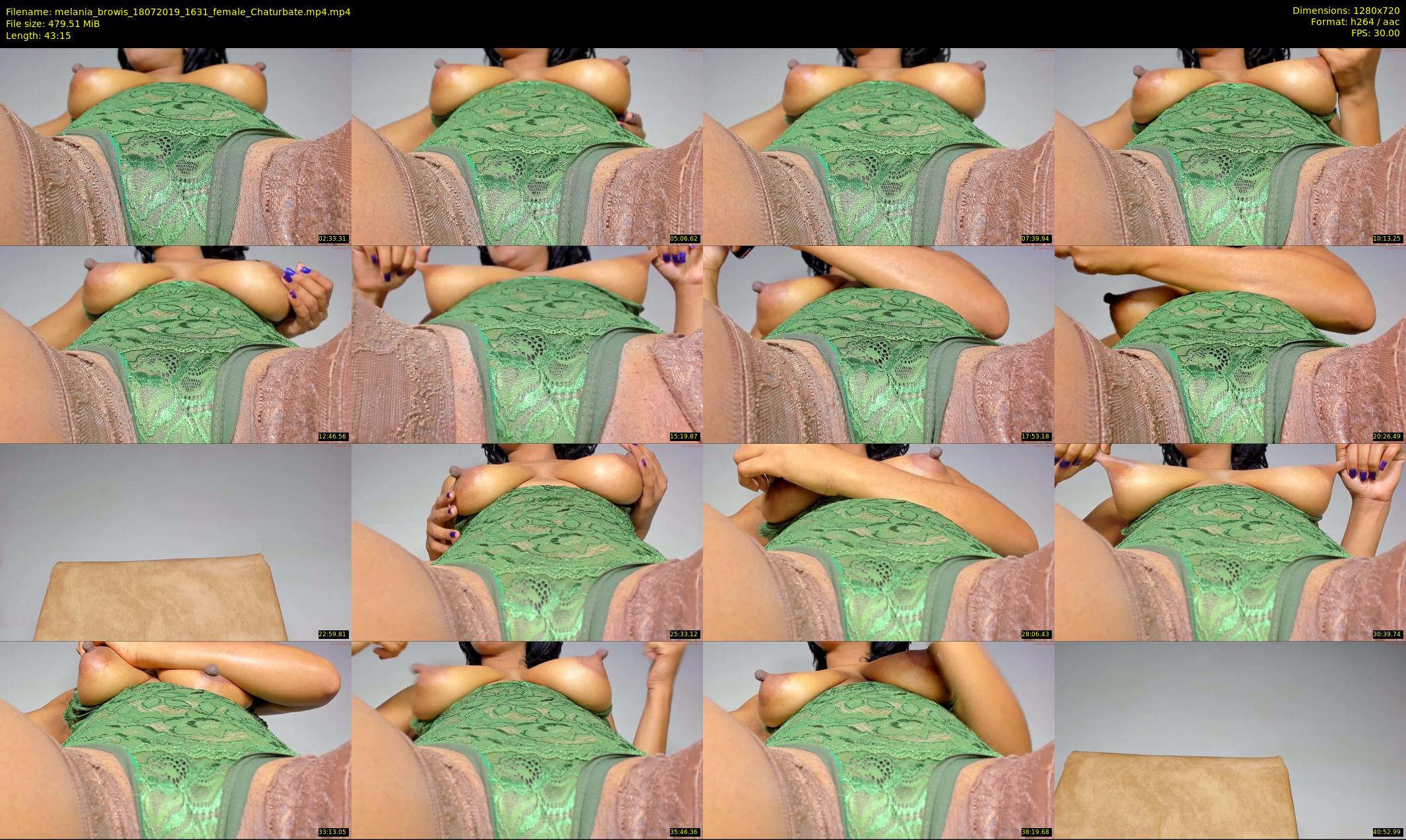melania_browis — 44 minute Chaturbate female cam show recording, 720p, Jul 18, 2019