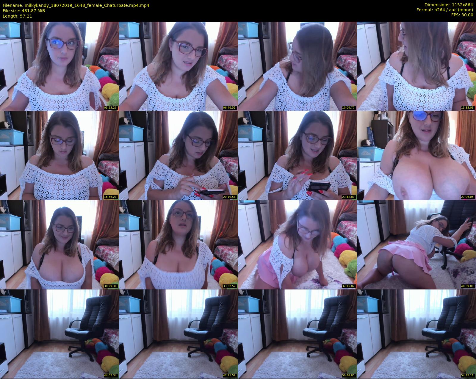 milkykandy — 58 minute Chaturbate female cam show recording, 720p, Jul 18, 2019