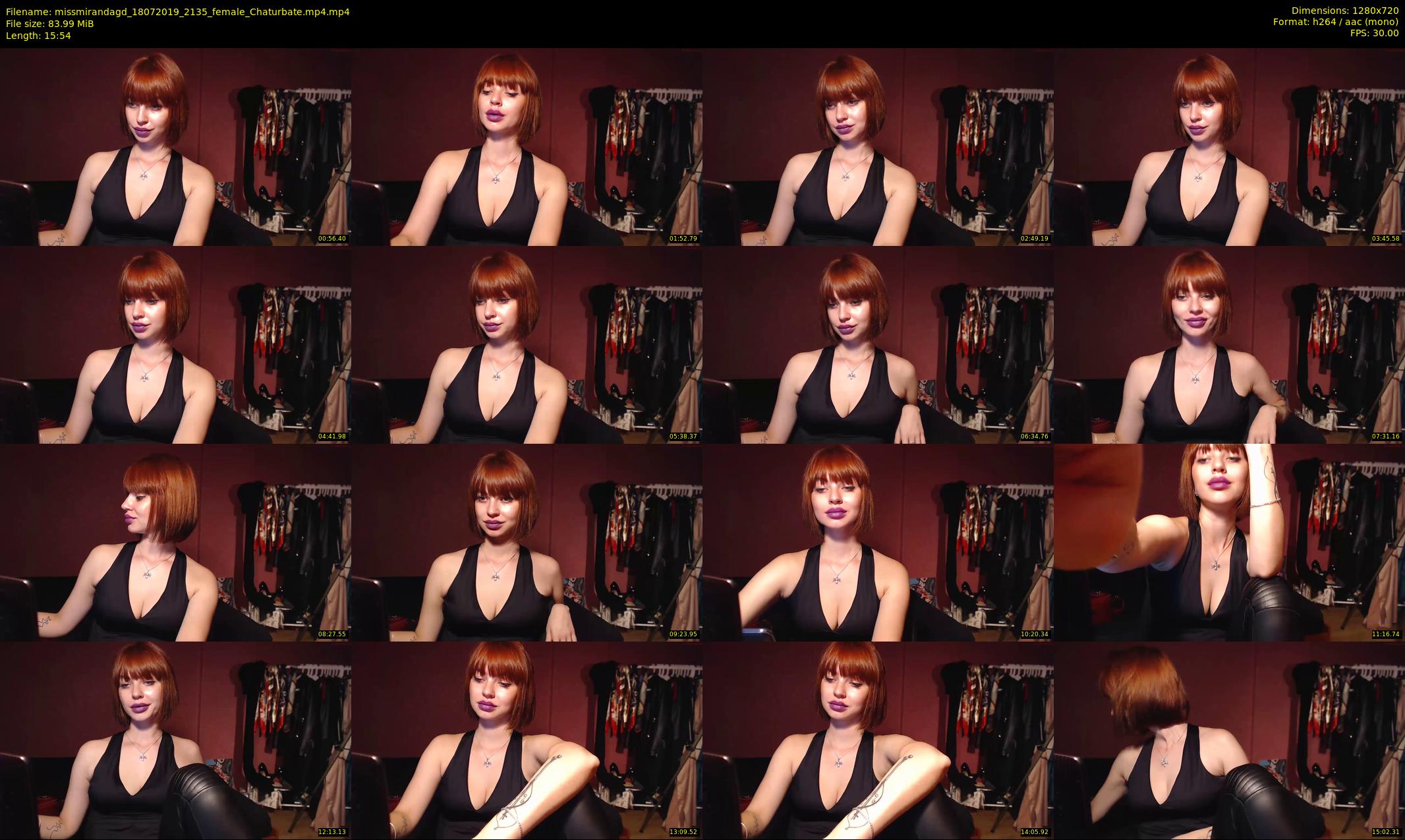 missmirandagd — 16 minute Chaturbate female cam show recording, 720p, Jul 18, 2019