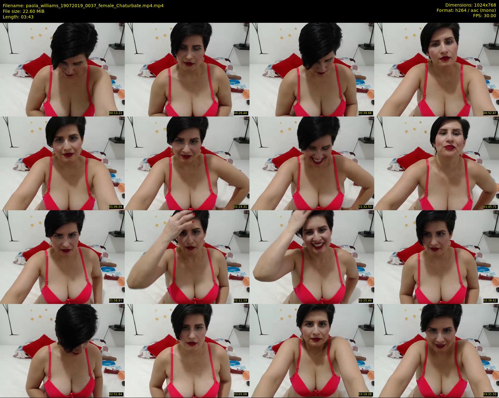 paola_williams — 4 minute Chaturbate female cam show recording, 720p, Jul 19, 2019