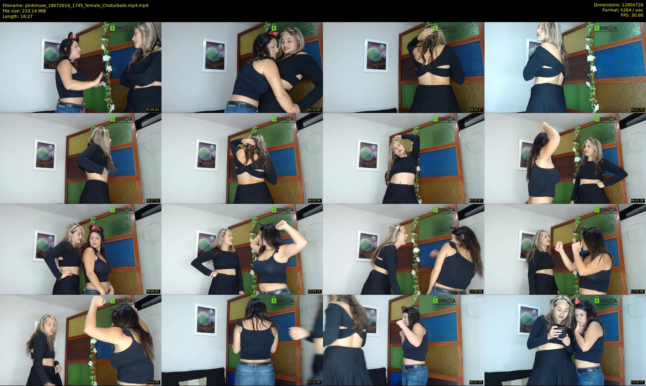 pinkmuse — 19 minute Chaturbate couple cam show recording, 720p, Jul 18, 2019