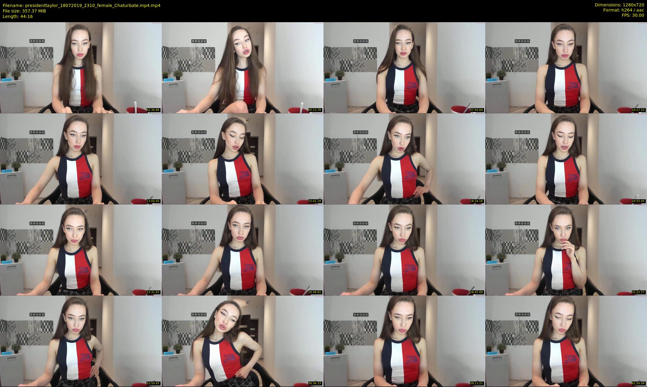 presidenttaylor — 45 minute Chaturbate female cam show recording, 720p, Jul 18, 2019