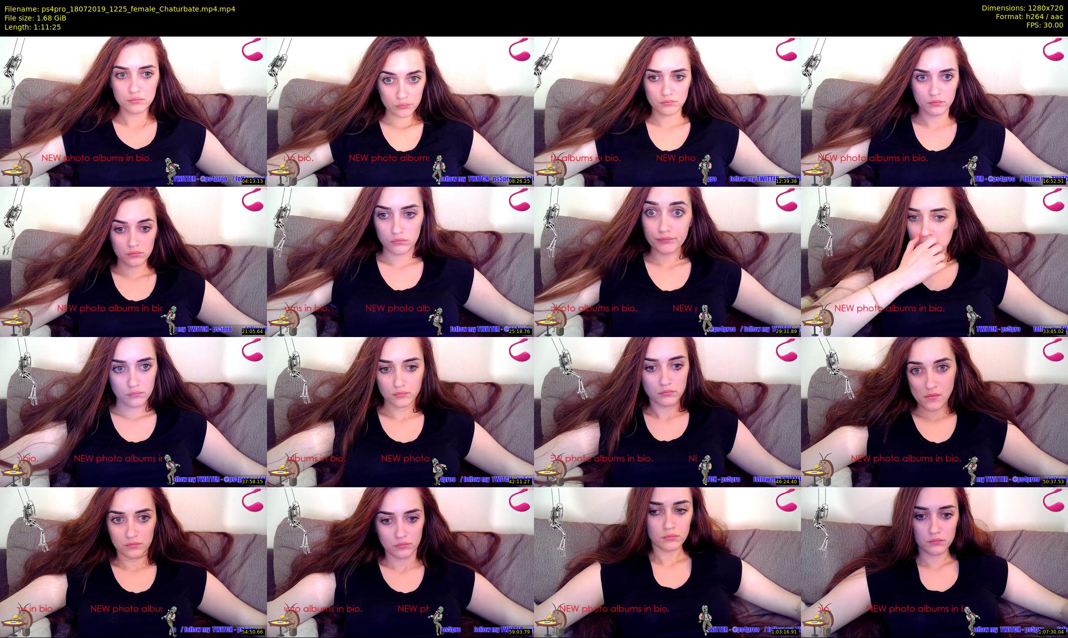 ps4pro — 72 minute Chaturbate female cam show recording, 720p, Jul 18, 2019