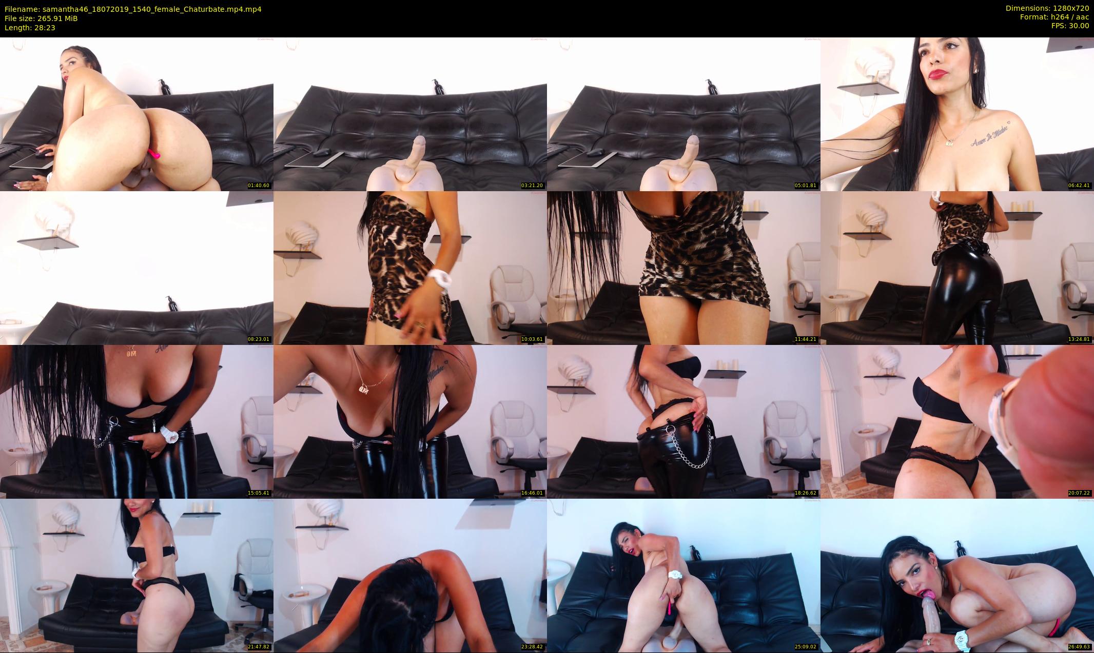 samantha46 — 29 minute Chaturbate female cam show recording, 720p, Jul 18, 2019