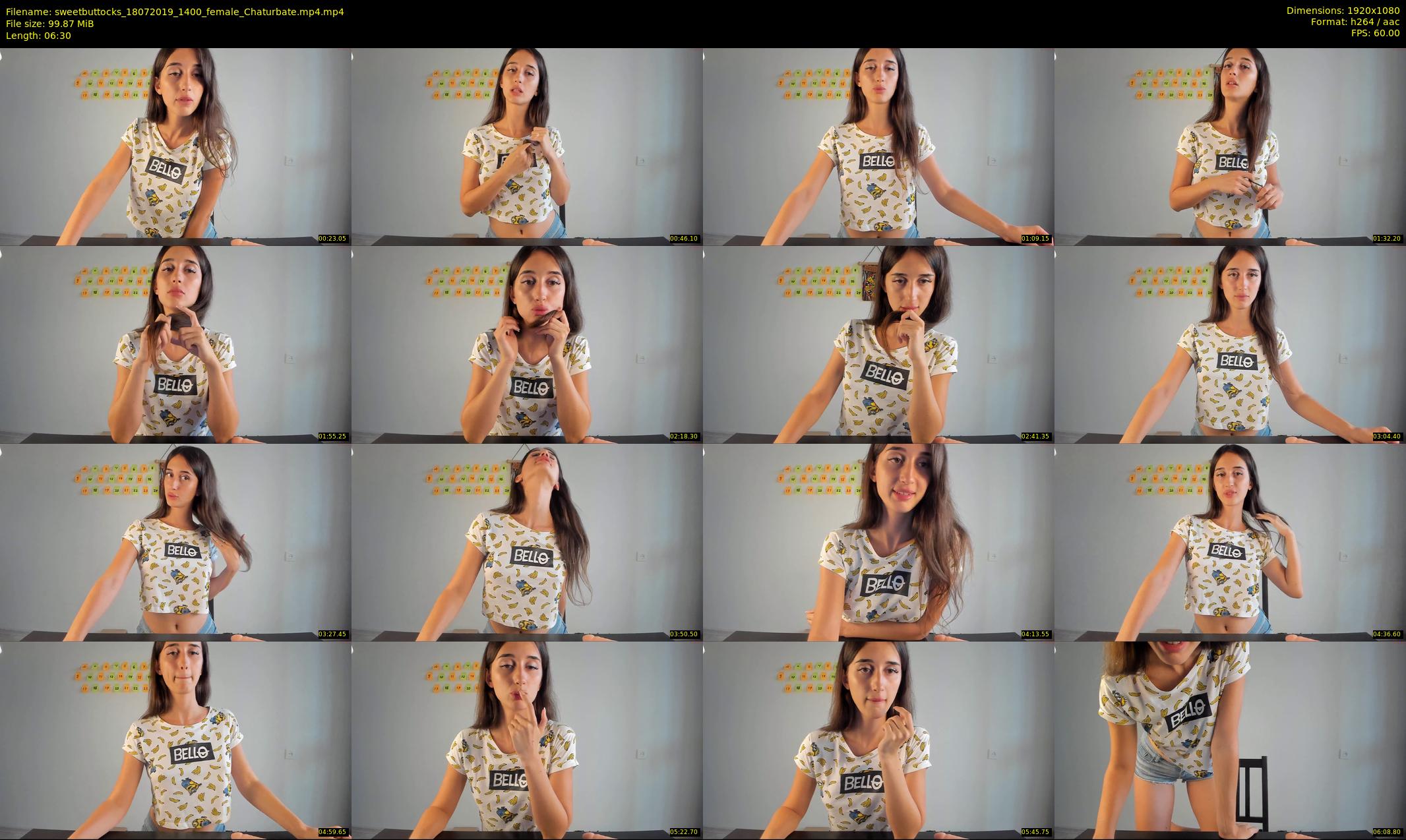 sweetbuttocks — 7 minute Chaturbate female cam show recording, 1080p, Jul 18, 2019