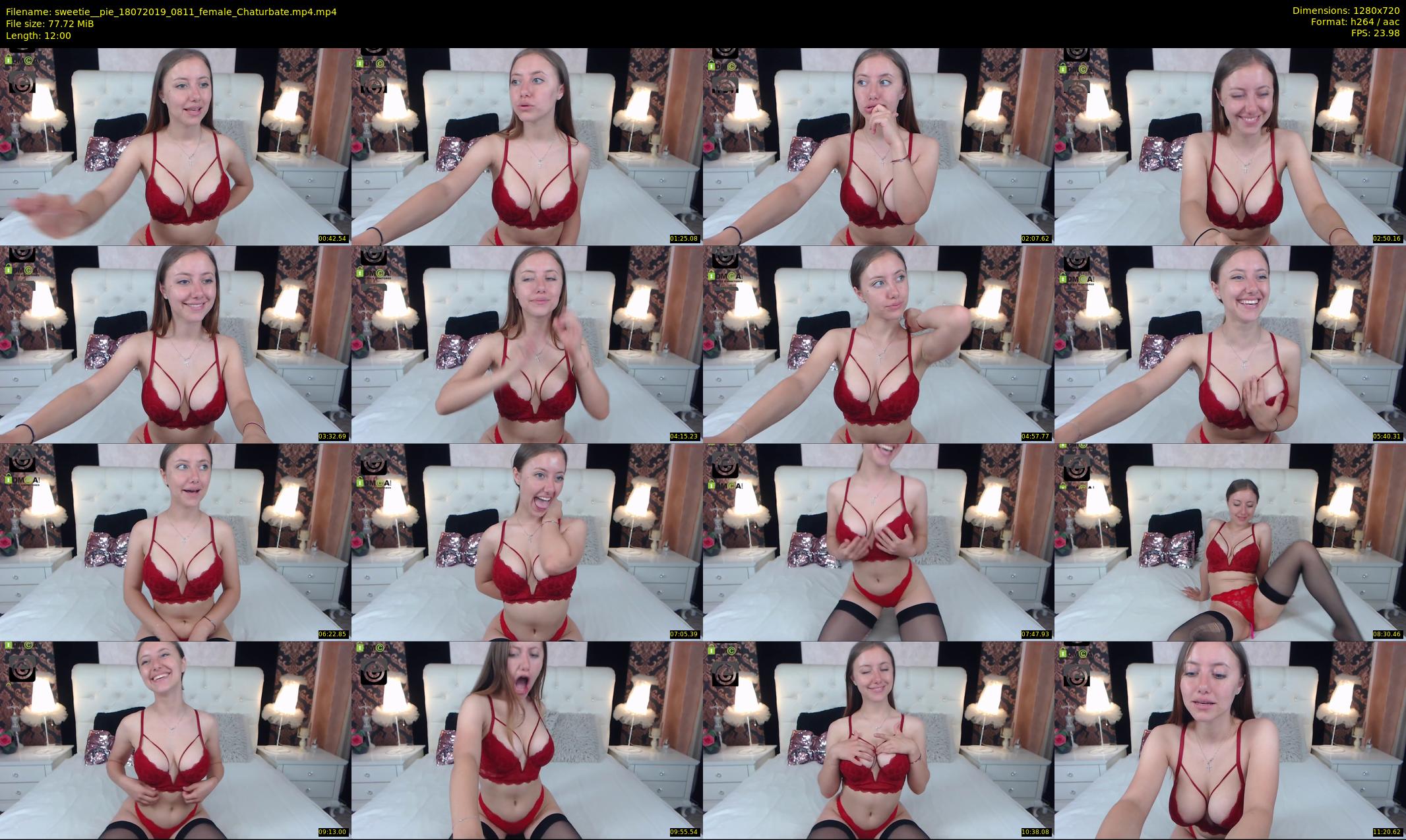 sweetie__pie — 12 minute Chaturbate female cam show recording, 720p, Jul 18, 2019