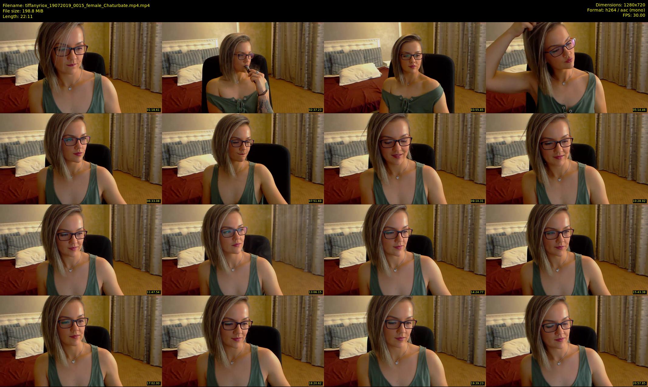 tiffanyriox — 23 minute Chaturbate female cam show recording, 720p, Jul 19, 2019