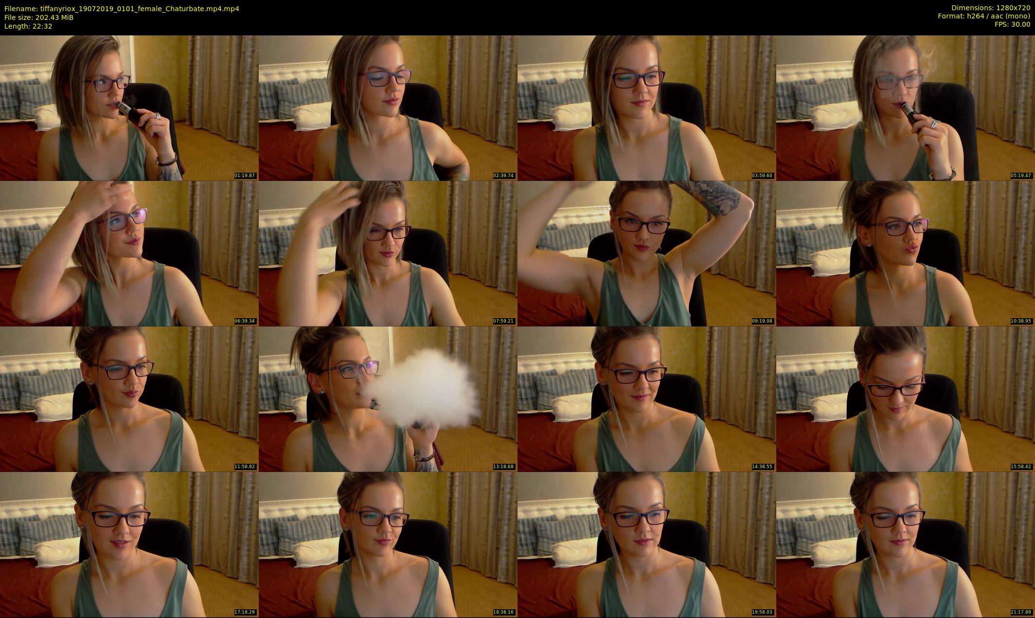 tiffanyriox — 23 minute Chaturbate female cam show recording, 720p, Jul 19, 2019