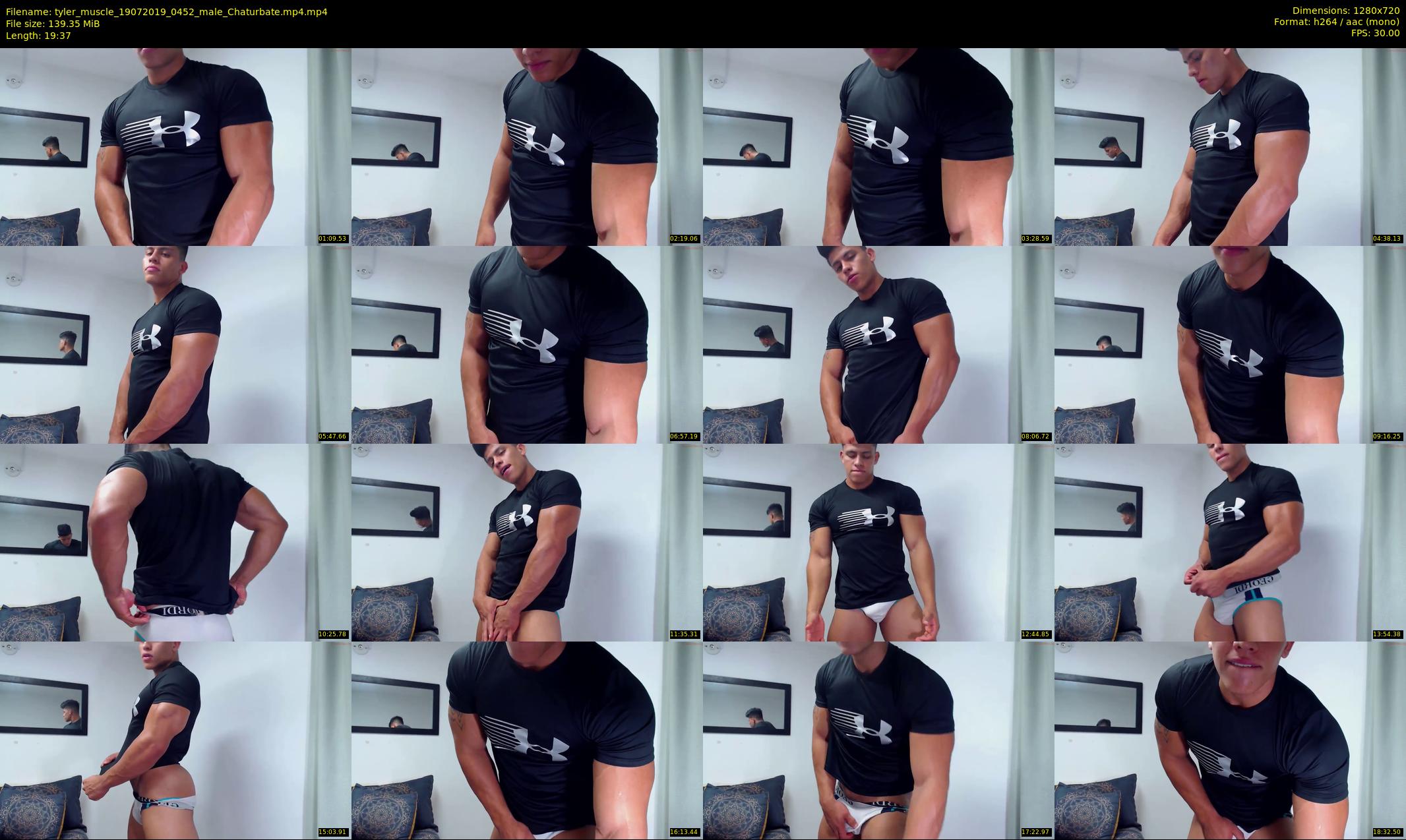 tyler_muscle — 20 minute Chaturbate male cam show recording, 720p, Jul 19, 2019