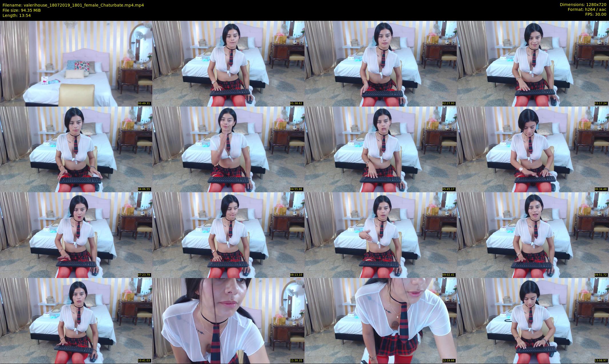 valerihouse — 14 minute Chaturbate female cam show recording, 720p, Jul 18, 2019