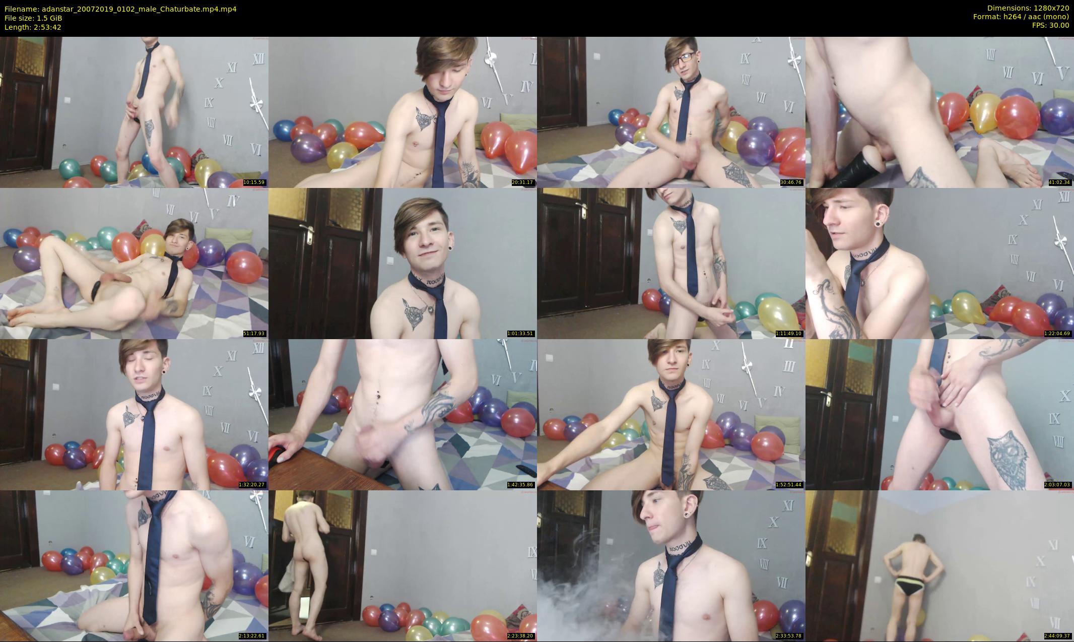 adanstar — 174 minute Chaturbate male cam show recording, 720p, Jul 20, 2019