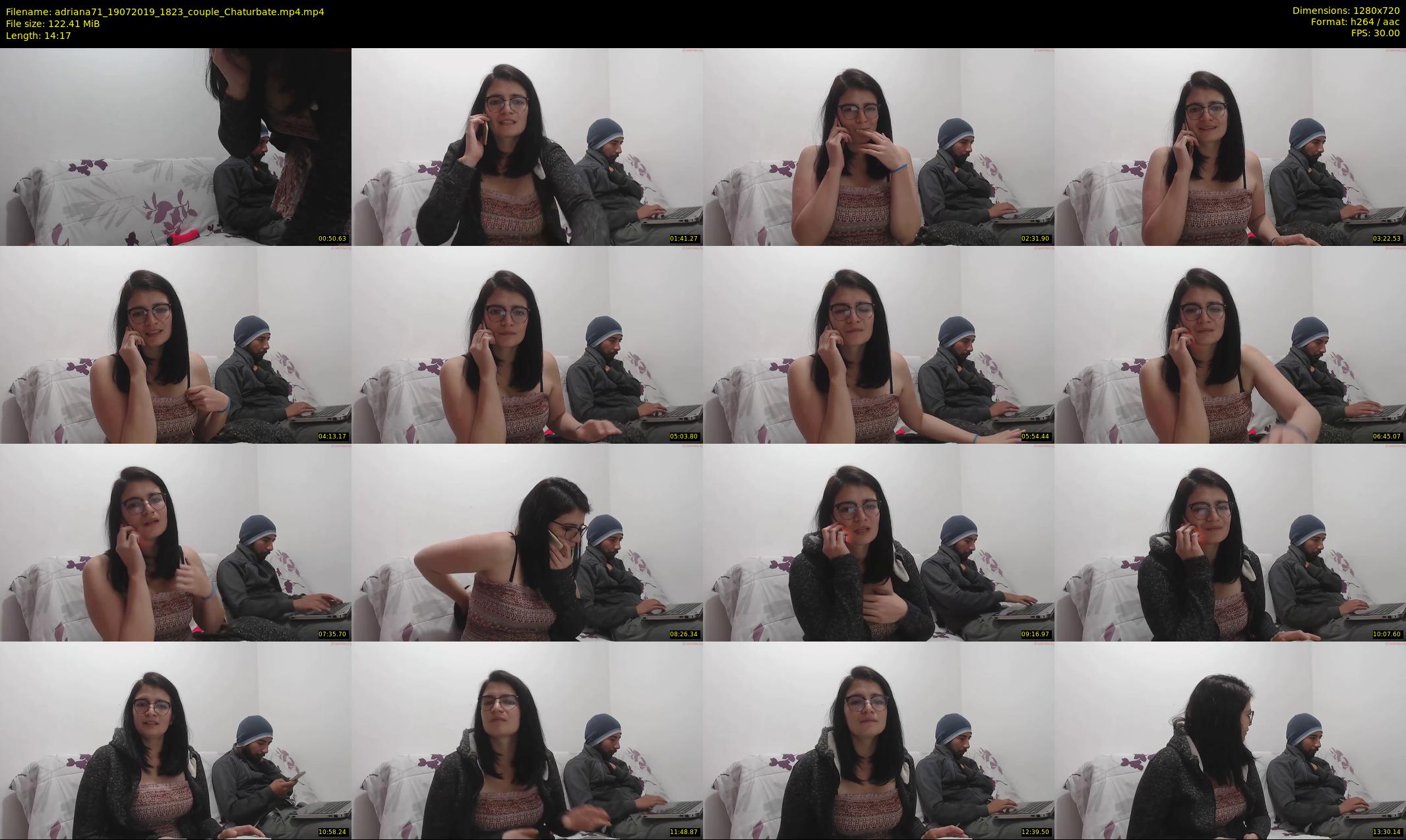 adriana71 — 15 minute Chaturbate couple cam show recording, 720p, Jul 19, 2019