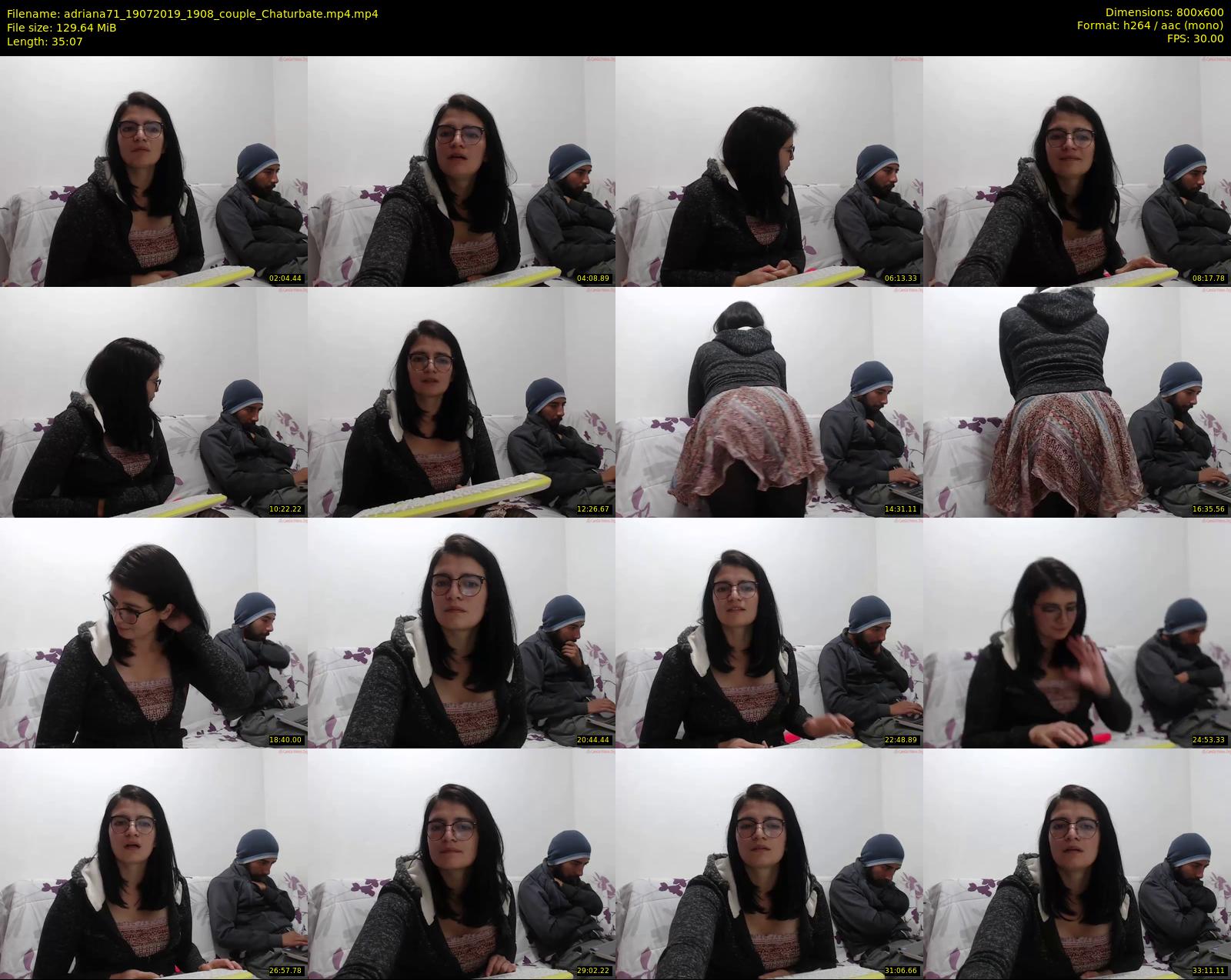 adriana71 — 36 minute Chaturbate couple cam show recording, 480p, Jul 19, 2019