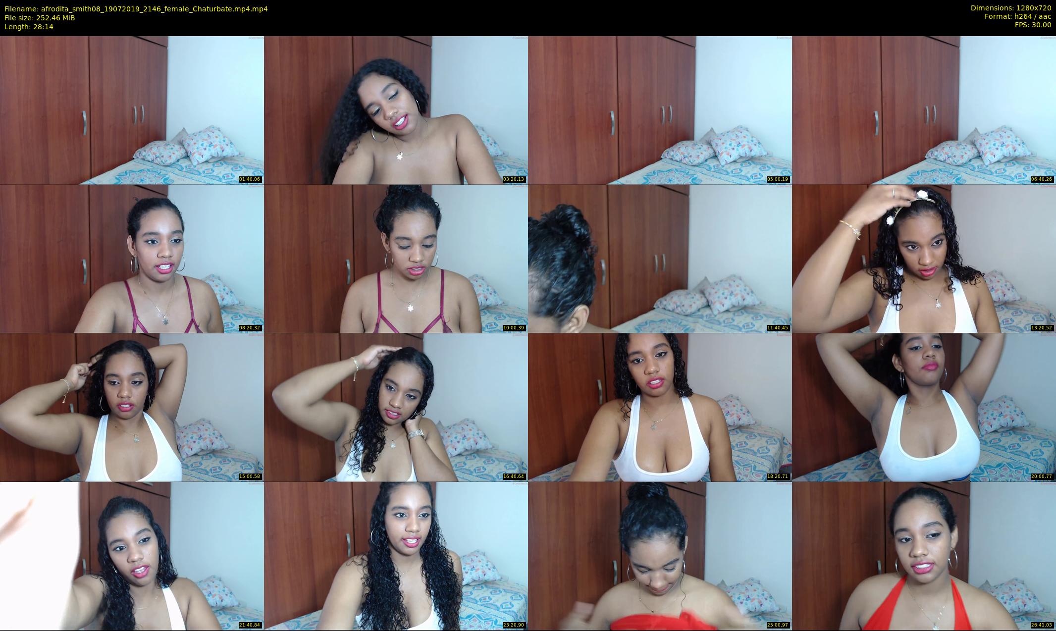 afrodita_smith08 — 29 minute Chaturbate female cam show recording, 720p, Jul 19, 2019