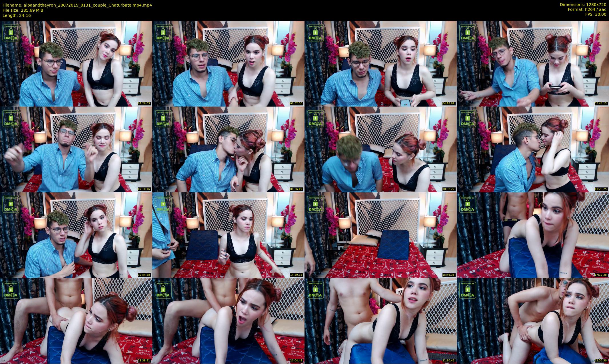albaandthayron — 25 minute Chaturbate couple cam show recording, 720p, Jul 20, 2019