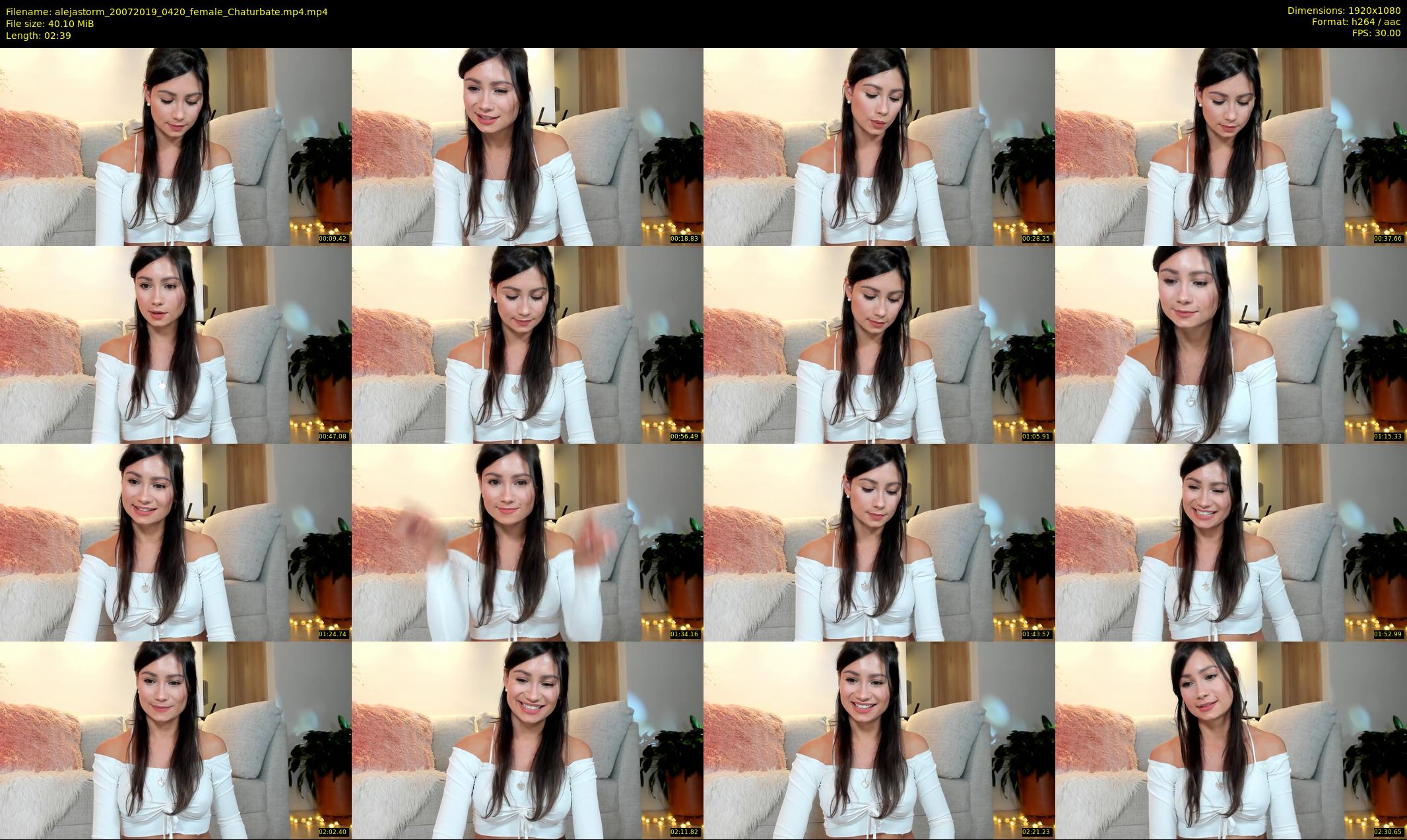 alejastorm — 3 minute Chaturbate female cam show recording, 1080p, Jul 20, 2019