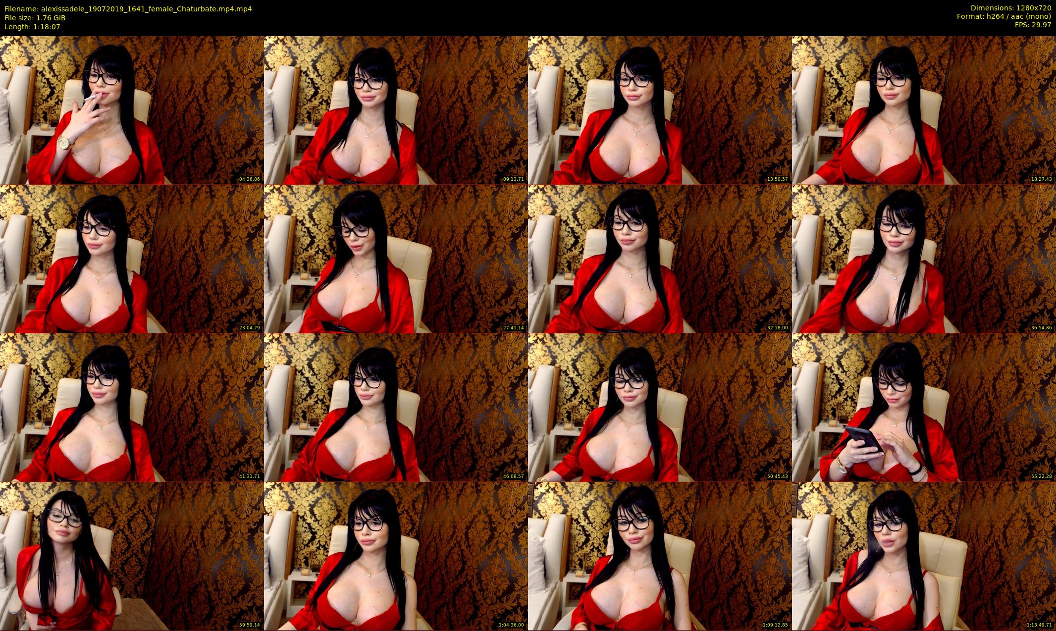 alexissadele — 79 minute Chaturbate female cam show recording, 720p, Jul 19, 2019