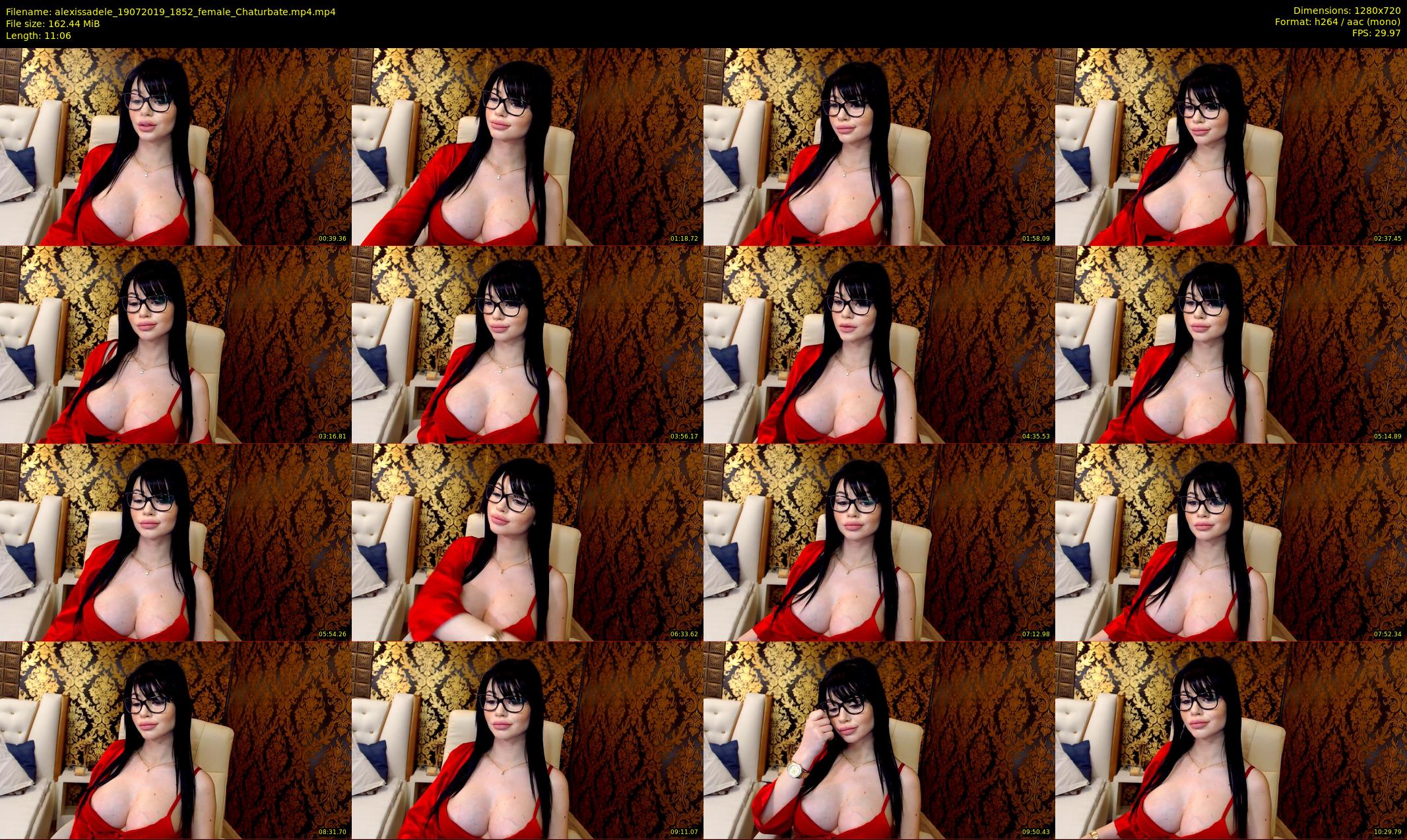 alexissadele — 12 minute Chaturbate female cam show recording, 720p, Jul 19, 2019