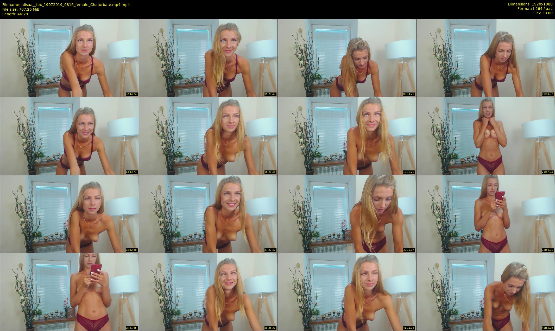 alisaa__fox — 47 minute Chaturbate female cam show recording, 1080p, Jul 19, 2019