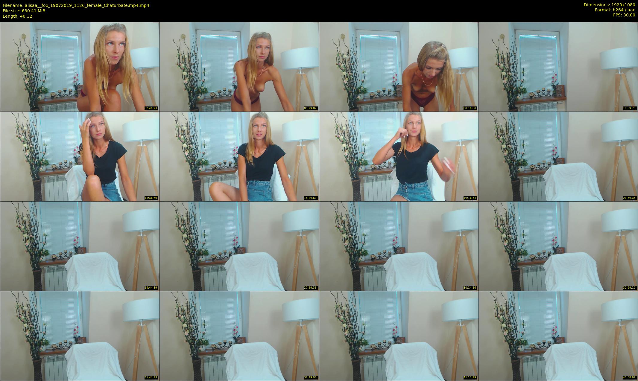 alisaa__fox — 47 minute Chaturbate female cam show recording, 1080p, Jul 19, 2019