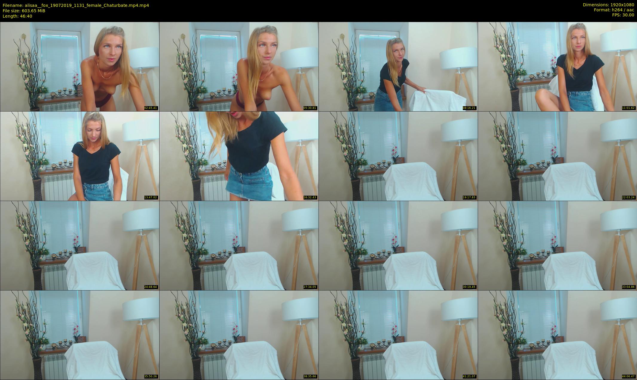 alisaa__fox — 47 minute Chaturbate female cam show recording, 1080p, Jul 19, 2019