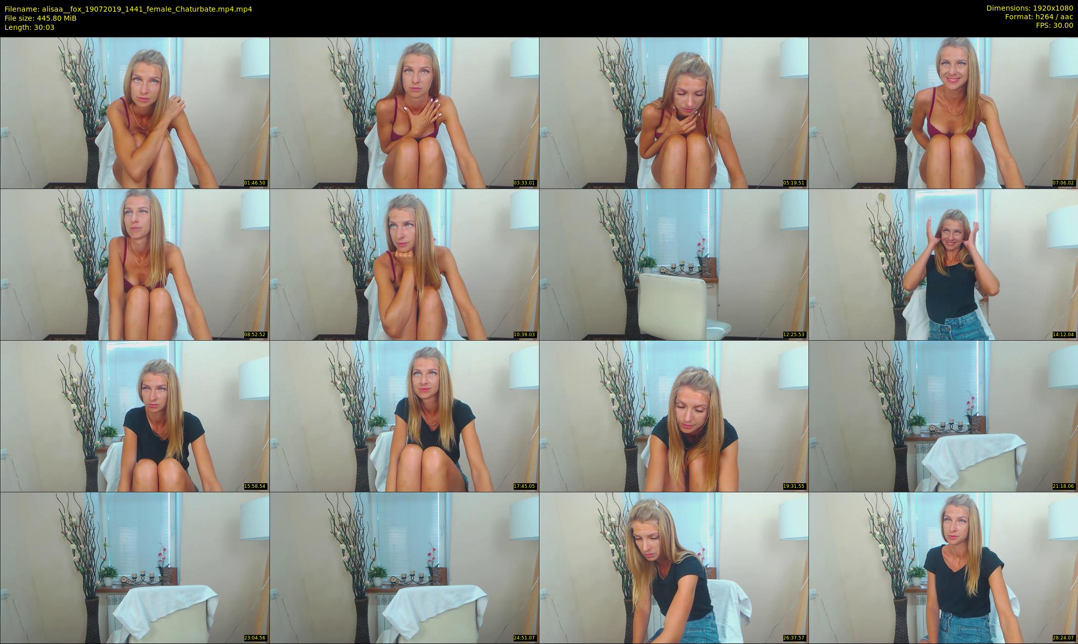 alisaa__fox — 31 minute Chaturbate female cam show recording, 1080p, Jul 19, 2019