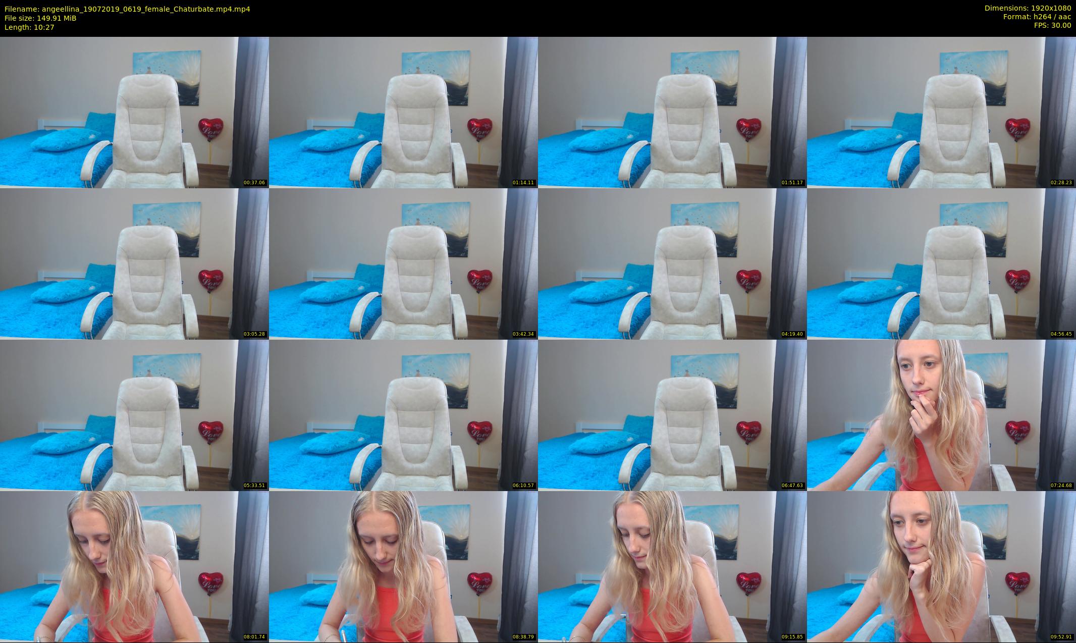 angeellina — 11 minute Chaturbate female cam show recording, 1080p, Jul 19, 2019