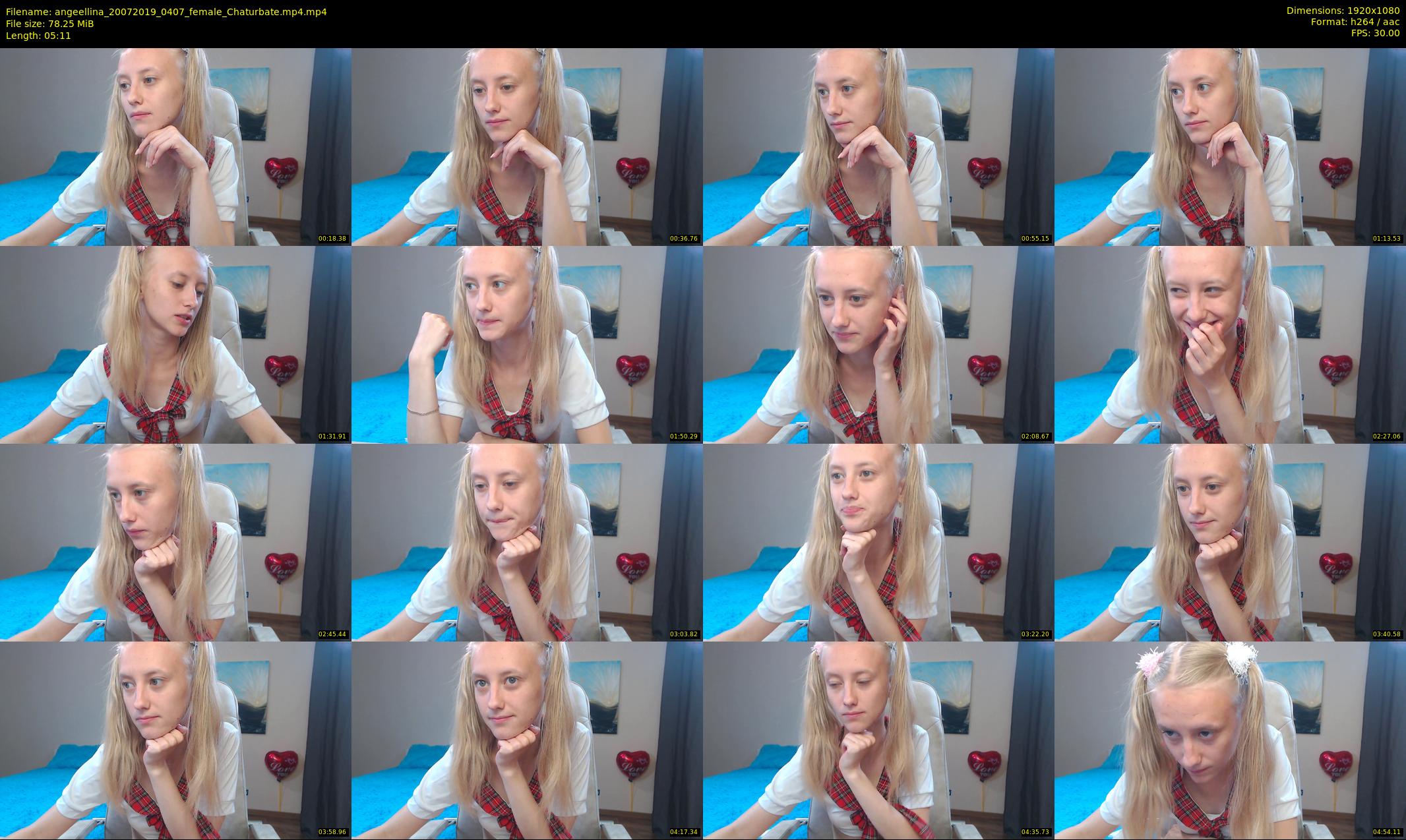 angeellina — 6 minute Chaturbate female cam show recording, 1080p, Jul 20, 2019