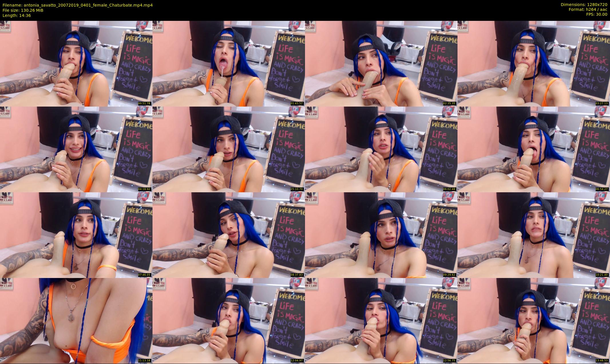antonia_savatto — 15 minute Chaturbate female cam show recording, 720p, Jul 20, 2019
