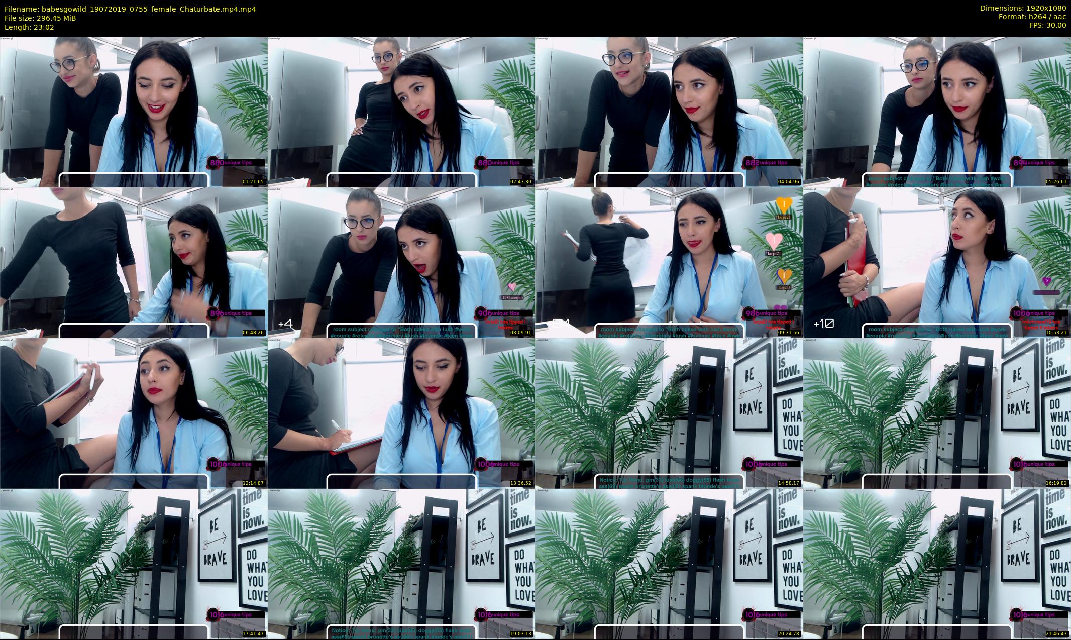 babesgowild — 24 minute Chaturbate couple cam show recording, 1080p, Jul 19, 2019