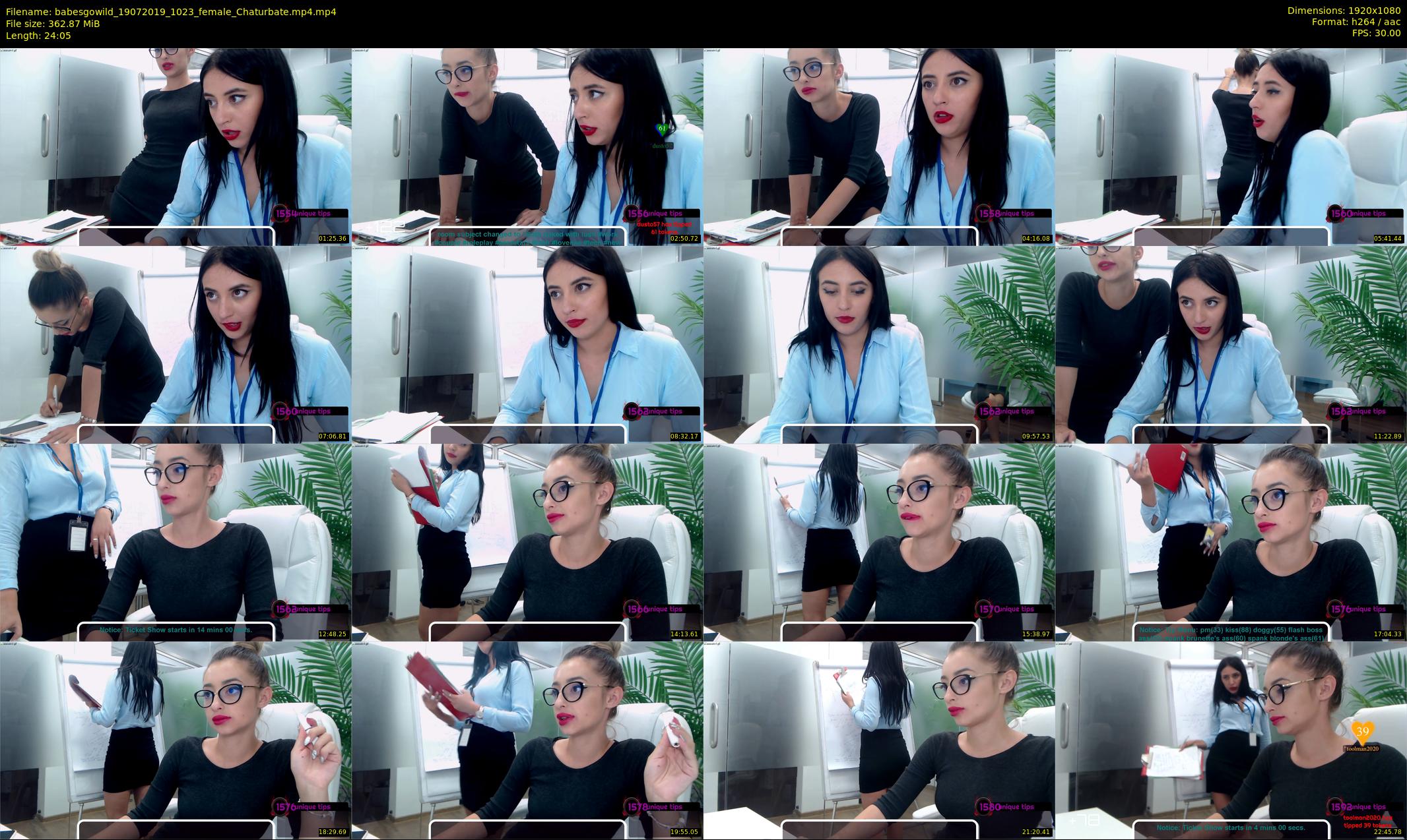 babesgowild — 25 minute Chaturbate couple cam show recording, 1080p, Jul 19, 2019