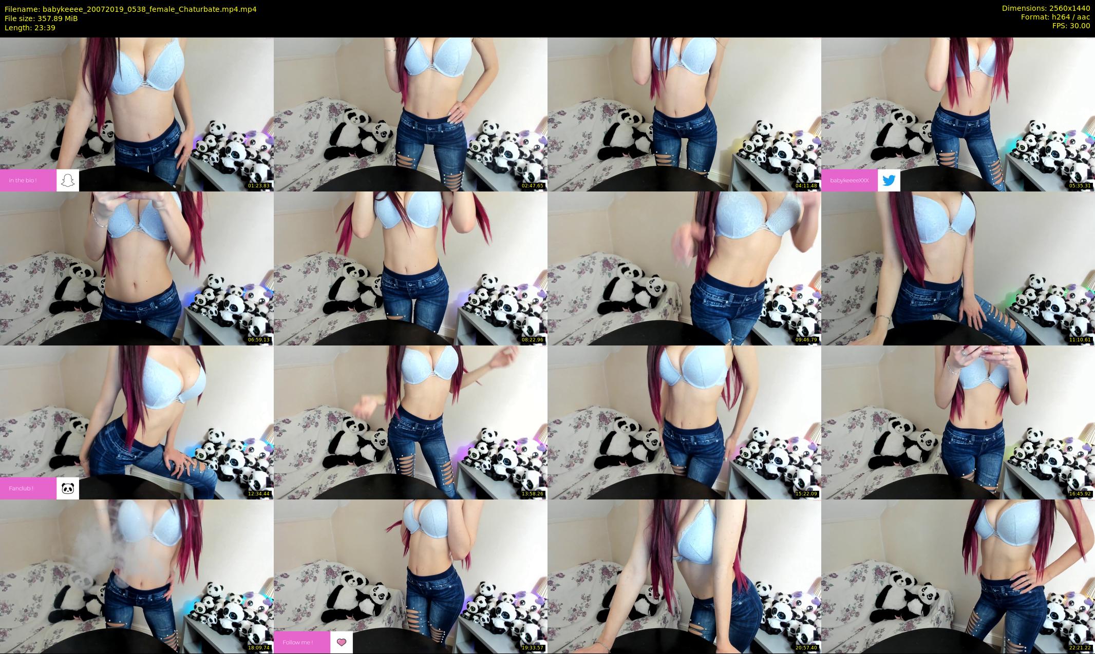 babykeeee — 24 minute Chaturbate female cam show recording, 1080p, Jul 20, 2019
