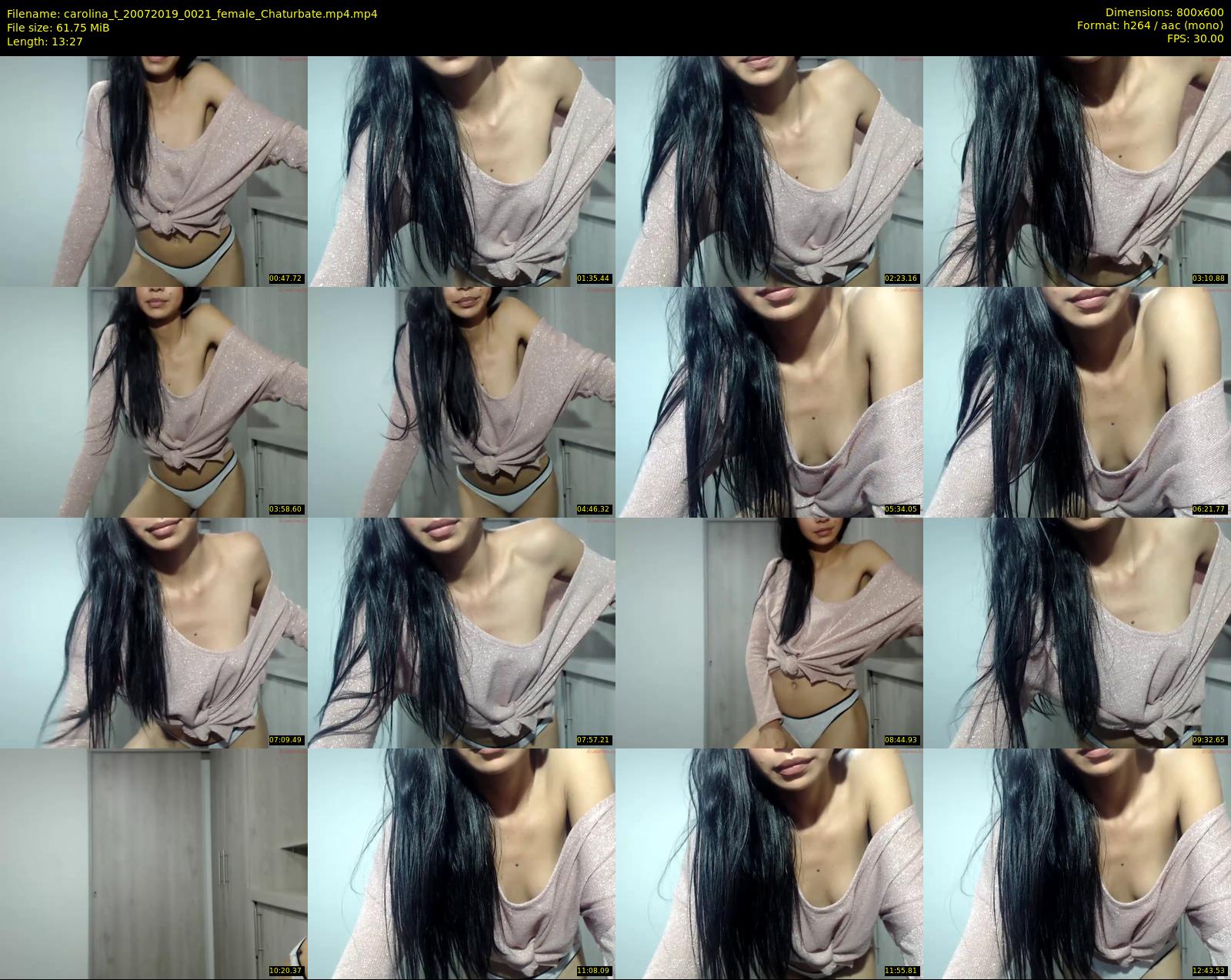 carolina_t — 14 minute Chaturbate female cam show recording, 480p, Jul 20, 2019