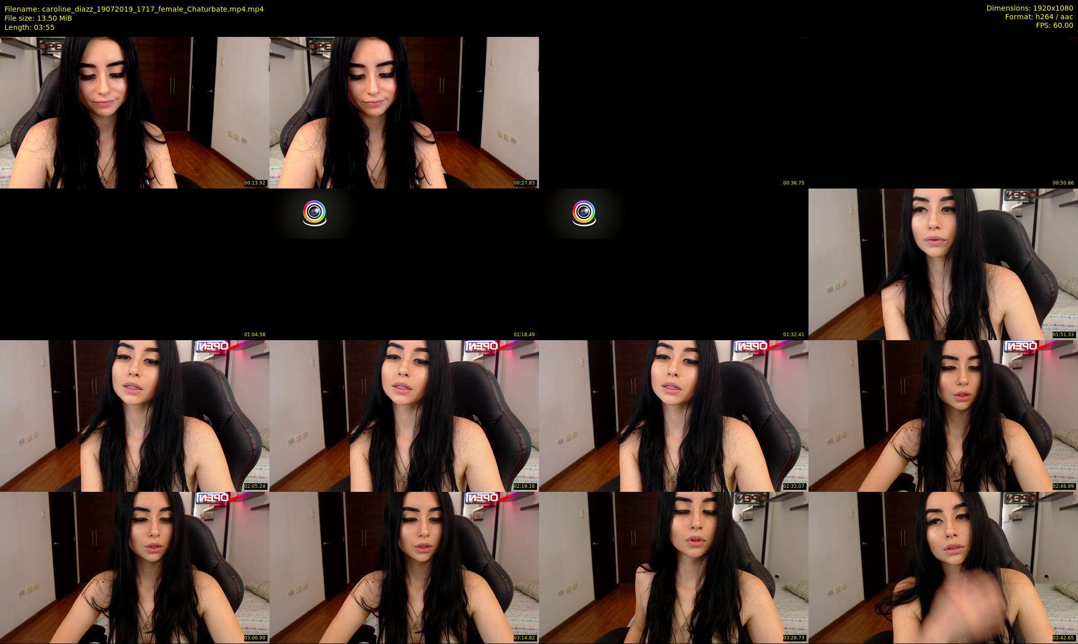 caroline_diazz — 4 minute Chaturbate female cam show recording, 1080p, Jul 19, 2019