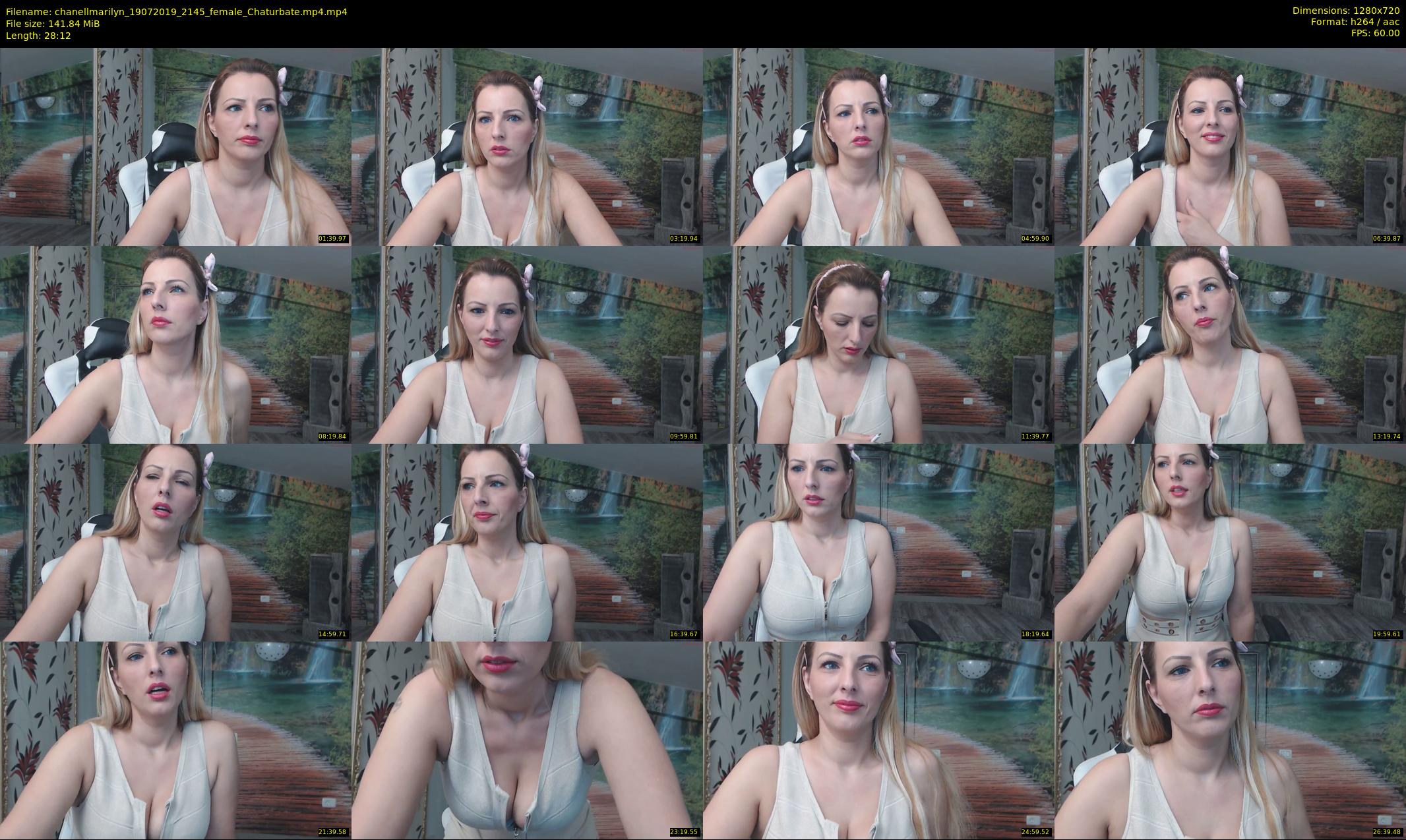 chanellmarilyn — 29 minute Chaturbate female cam show recording, 720p, Jul 19, 2019