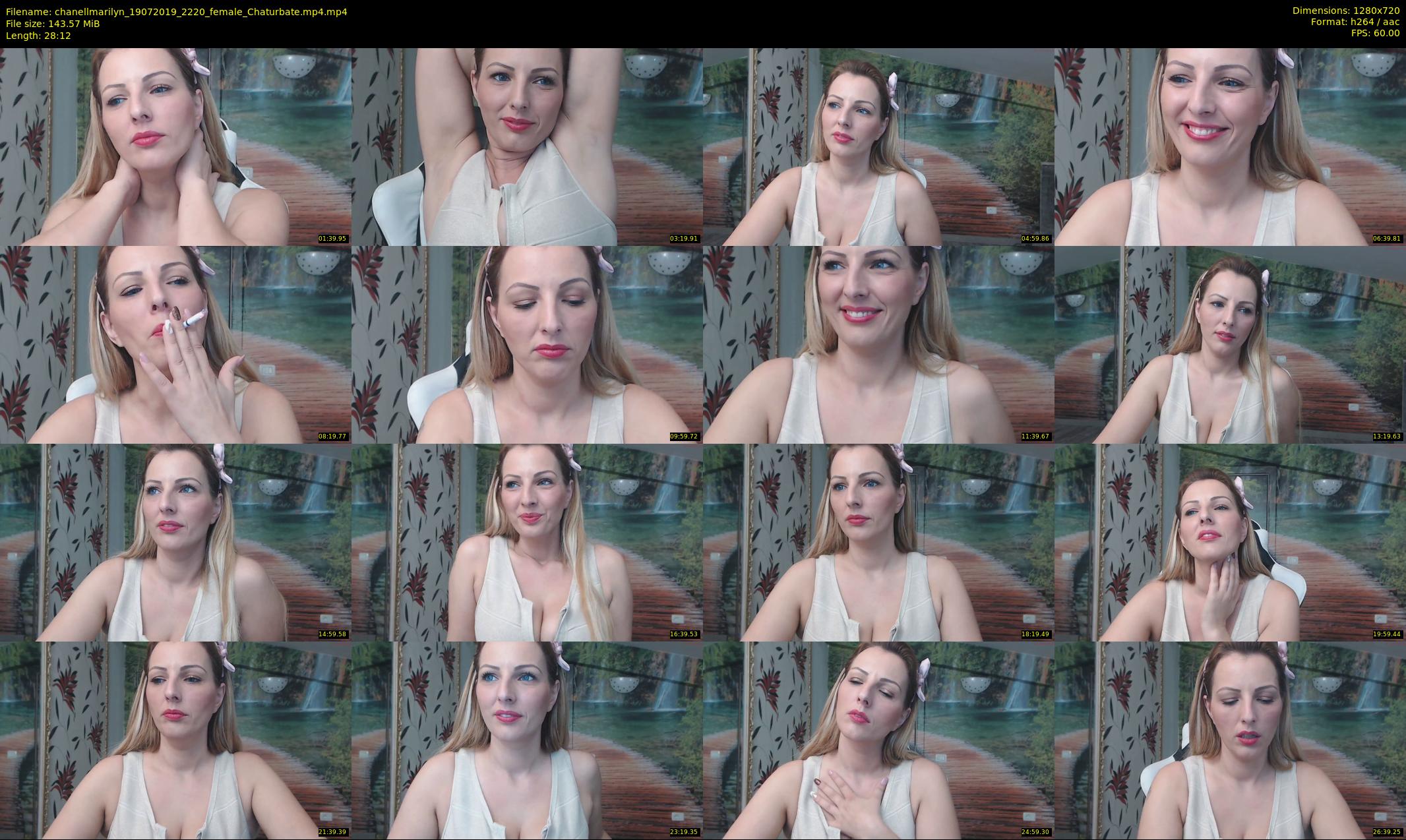 chanellmarilyn — 29 minute Chaturbate female cam show recording, 720p, Jul 19, 2019