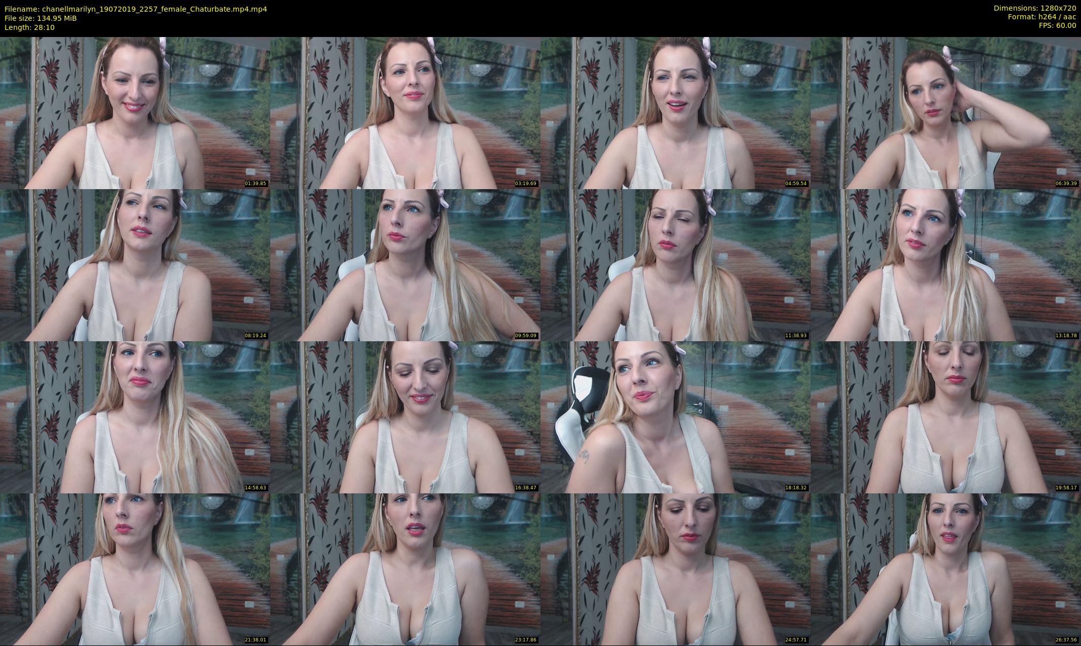 chanellmarilyn — 29 minute Chaturbate female cam show recording, 720p, Jul 19, 2019