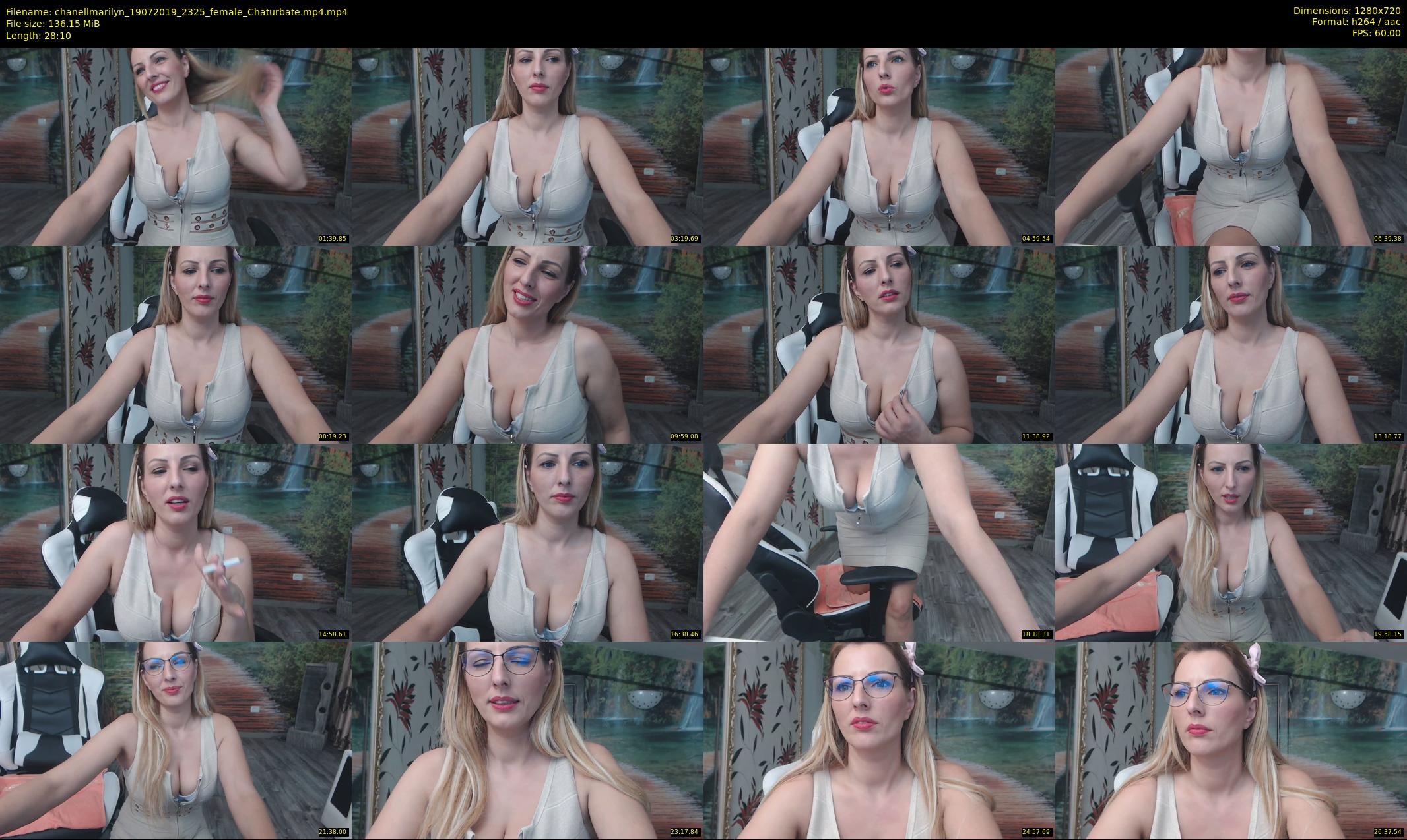 chanellmarilyn — 29 minute Chaturbate female cam show recording, 720p, Jul 19, 2019