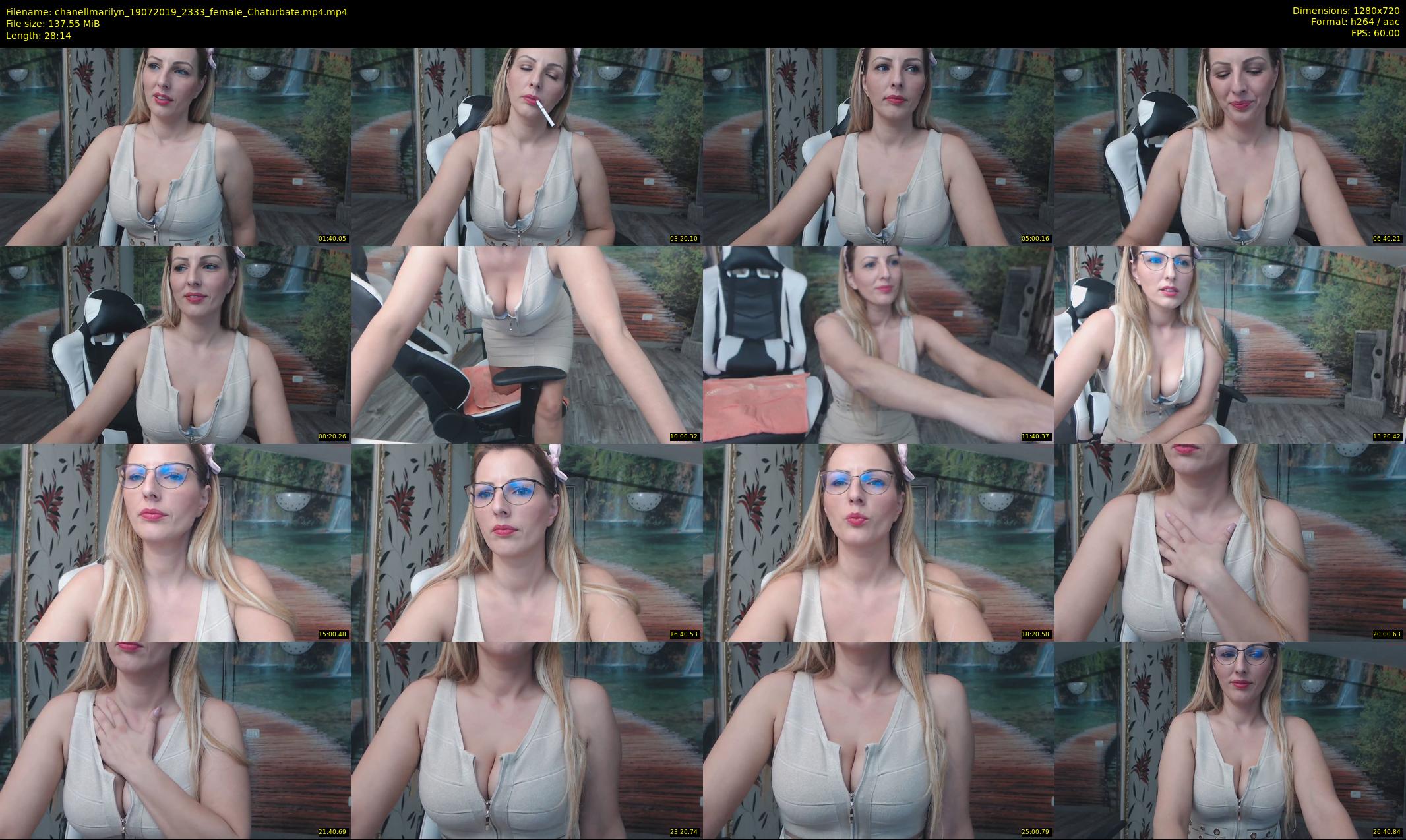chanellmarilyn — 29 minute Chaturbate female cam show recording, 720p, Jul 19, 2019