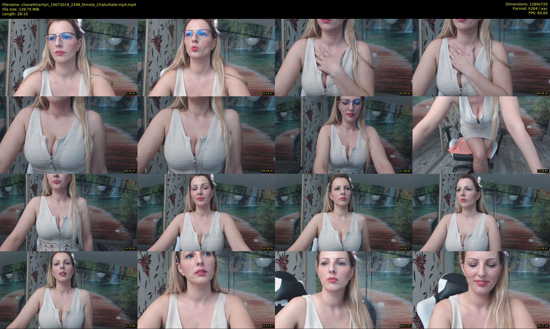 chanellmarilyn — 29 minute Chaturbate female cam show recording, 720p, Jul 19, 2019