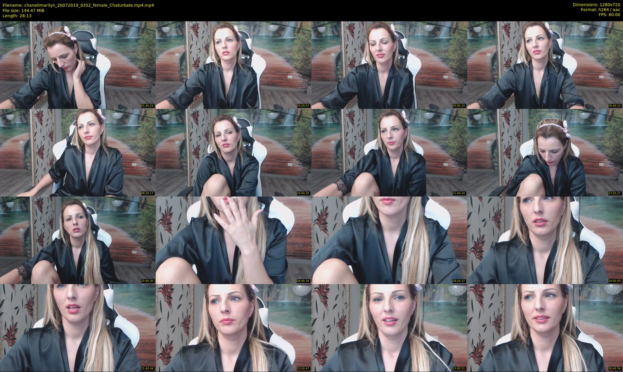 chanellmarilyn — 29 minute Chaturbate female cam show recording, 720p, Jul 20, 2019